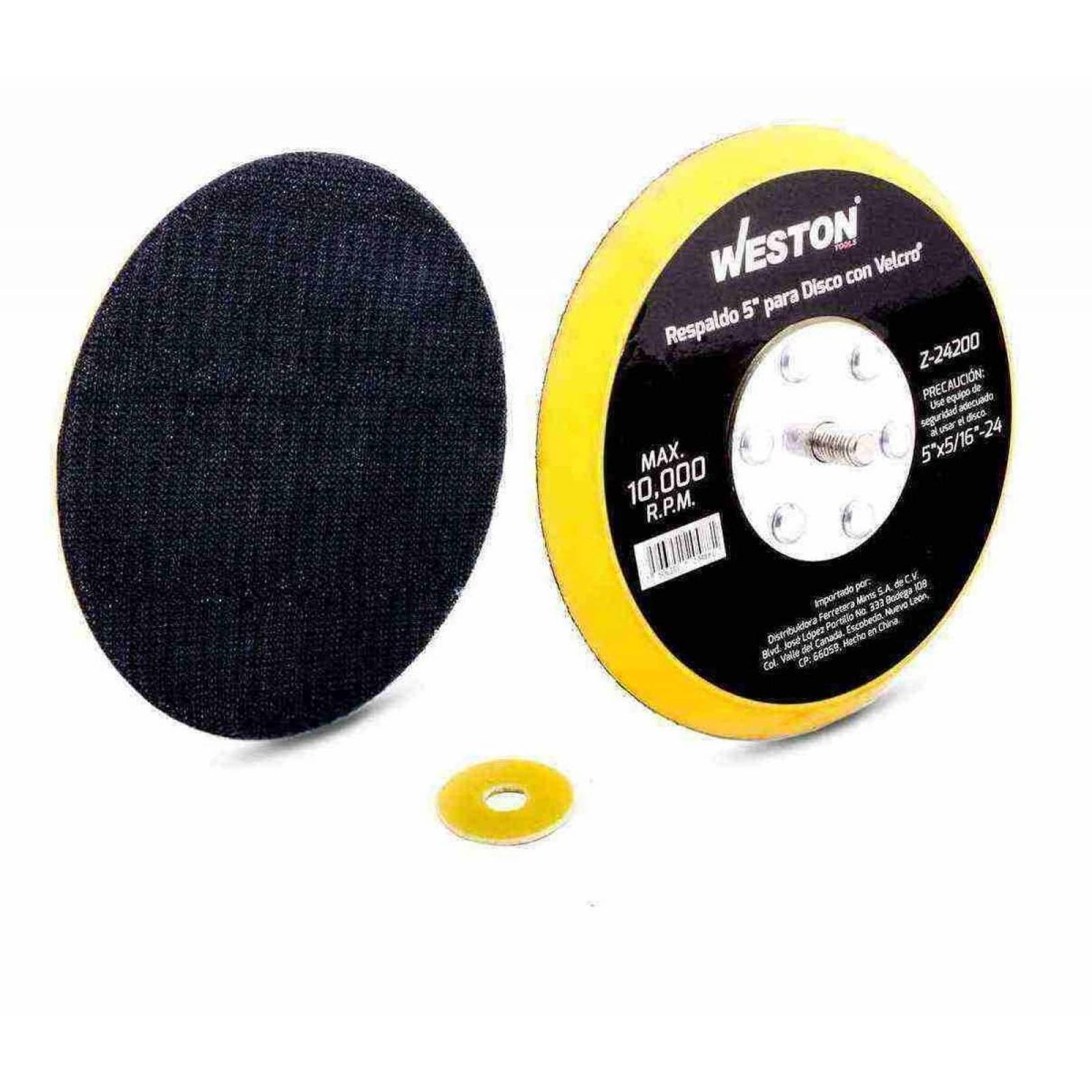 Respaldo Para Disco De Lija 5" Autoadherible Weston Tools 