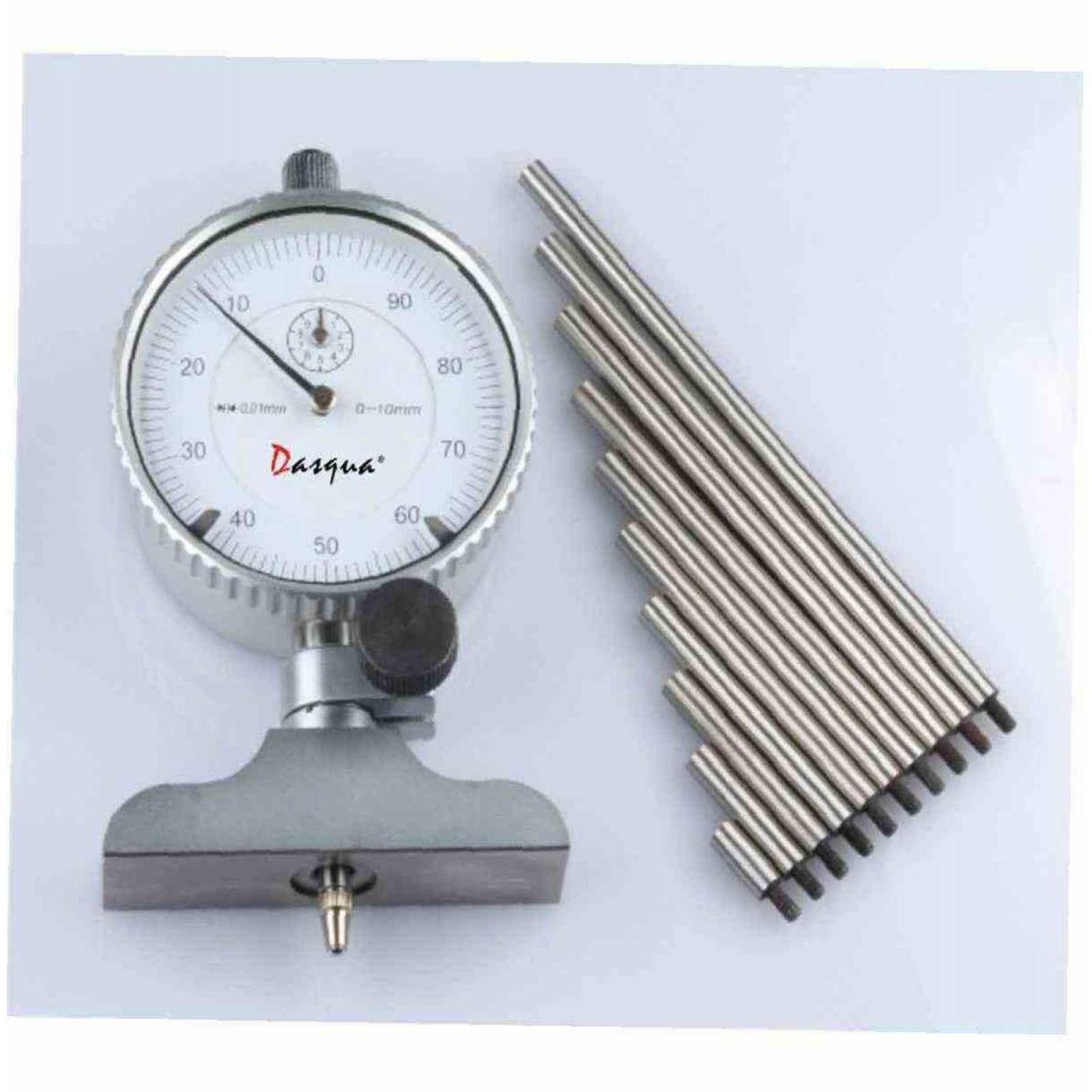Micrometro De Profundidad Con Caratula 0-1" Base 2.5"-6" DASQUA 