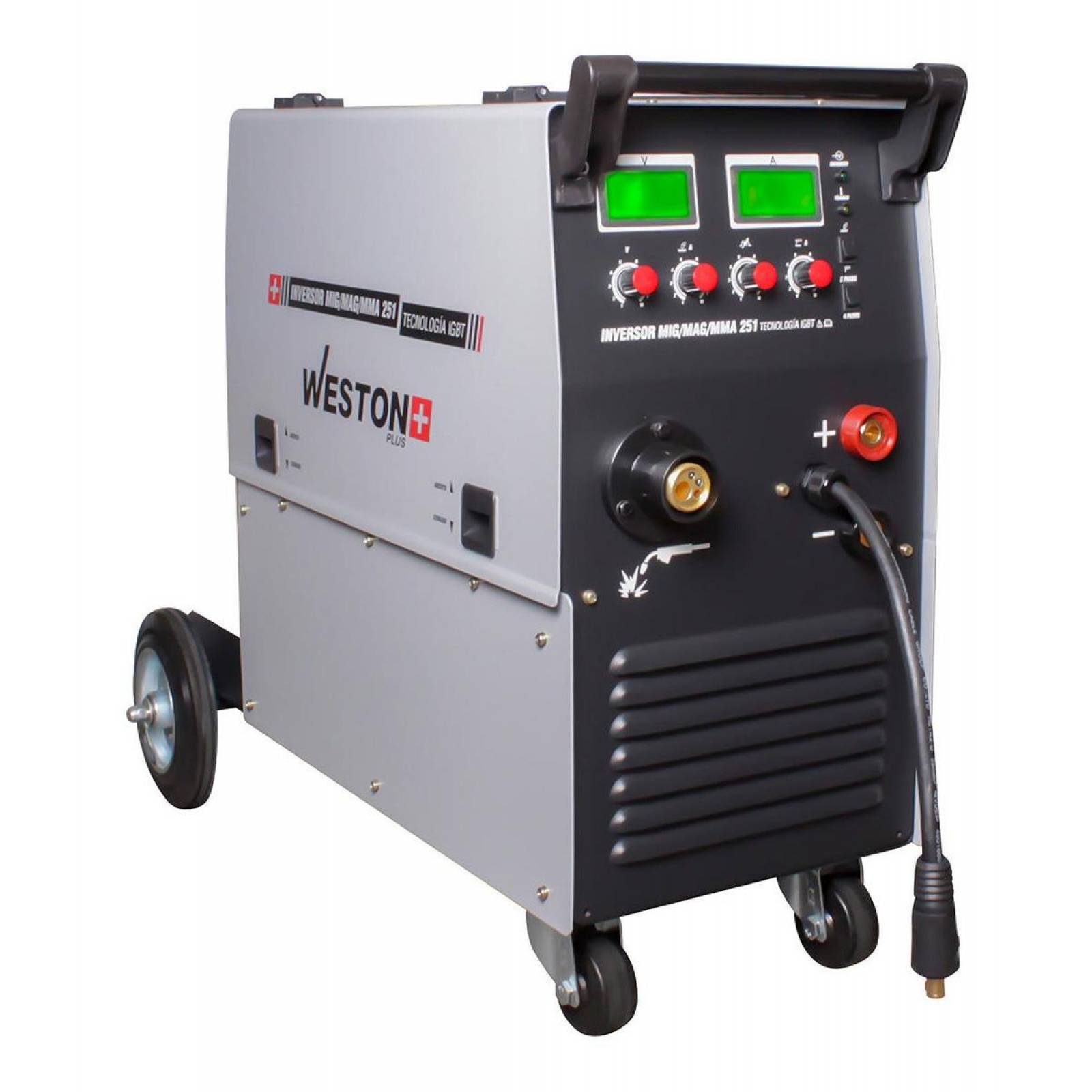 Inversor Mig/Mag/Mma/Tig 251 Amp 220V 1 Fase P/15Kg Plus Weston PLUS 