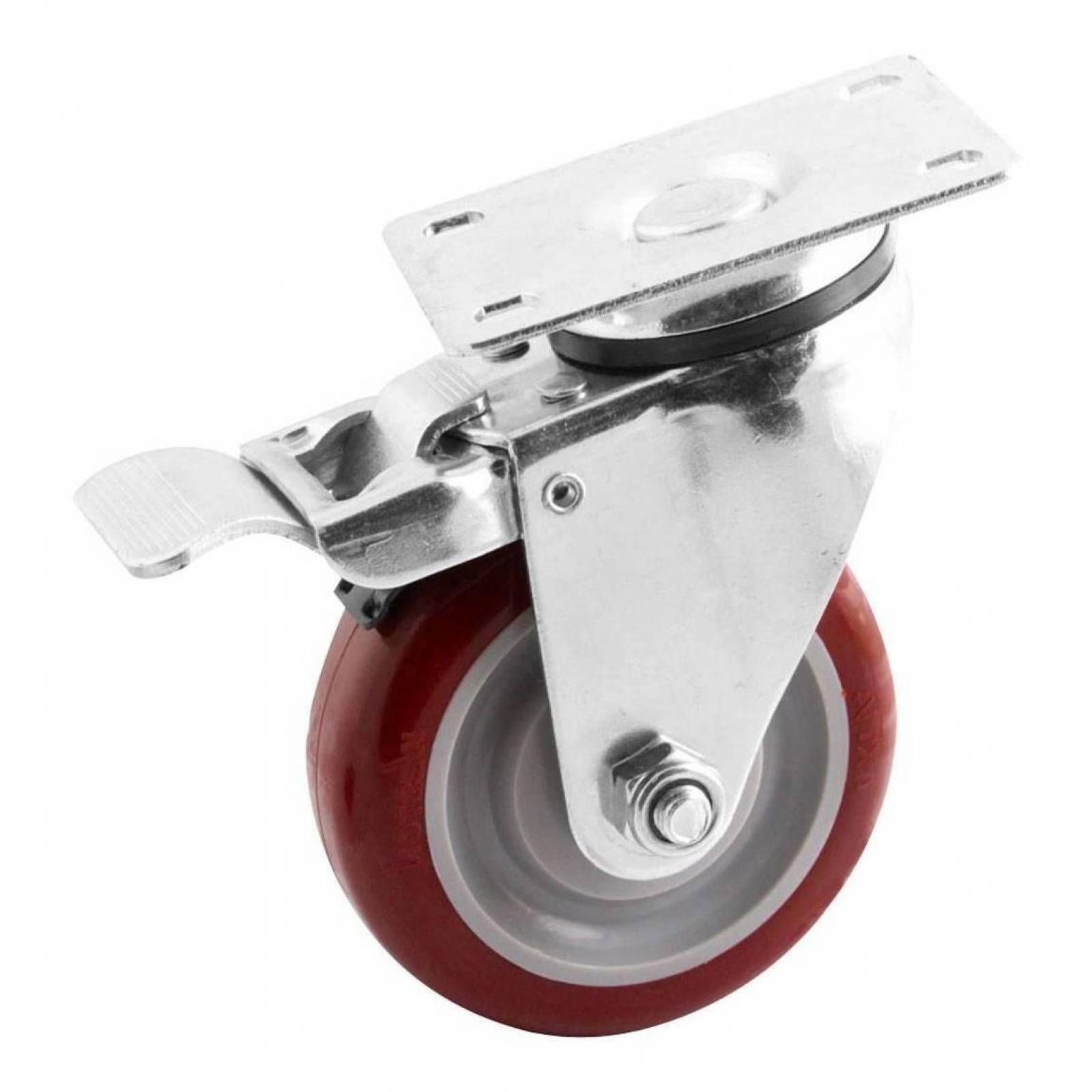 Rodaja Marron  Pu Gira C/Freno Total 3X1-1/4" Weston Tools 