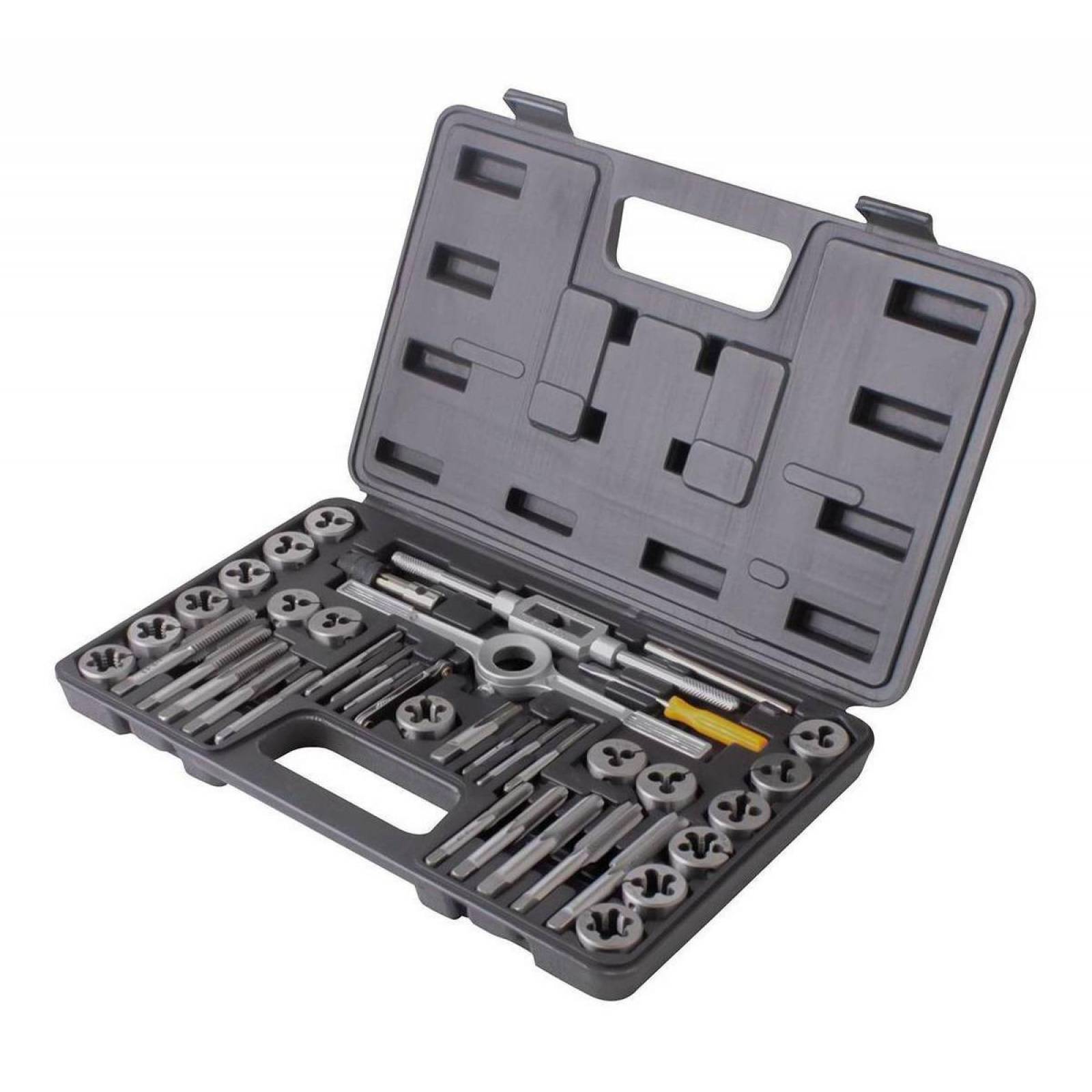 Juego Machuelos Y Dado 40 Pcs.Fraccional A.C A 1/2" Weston Tools 