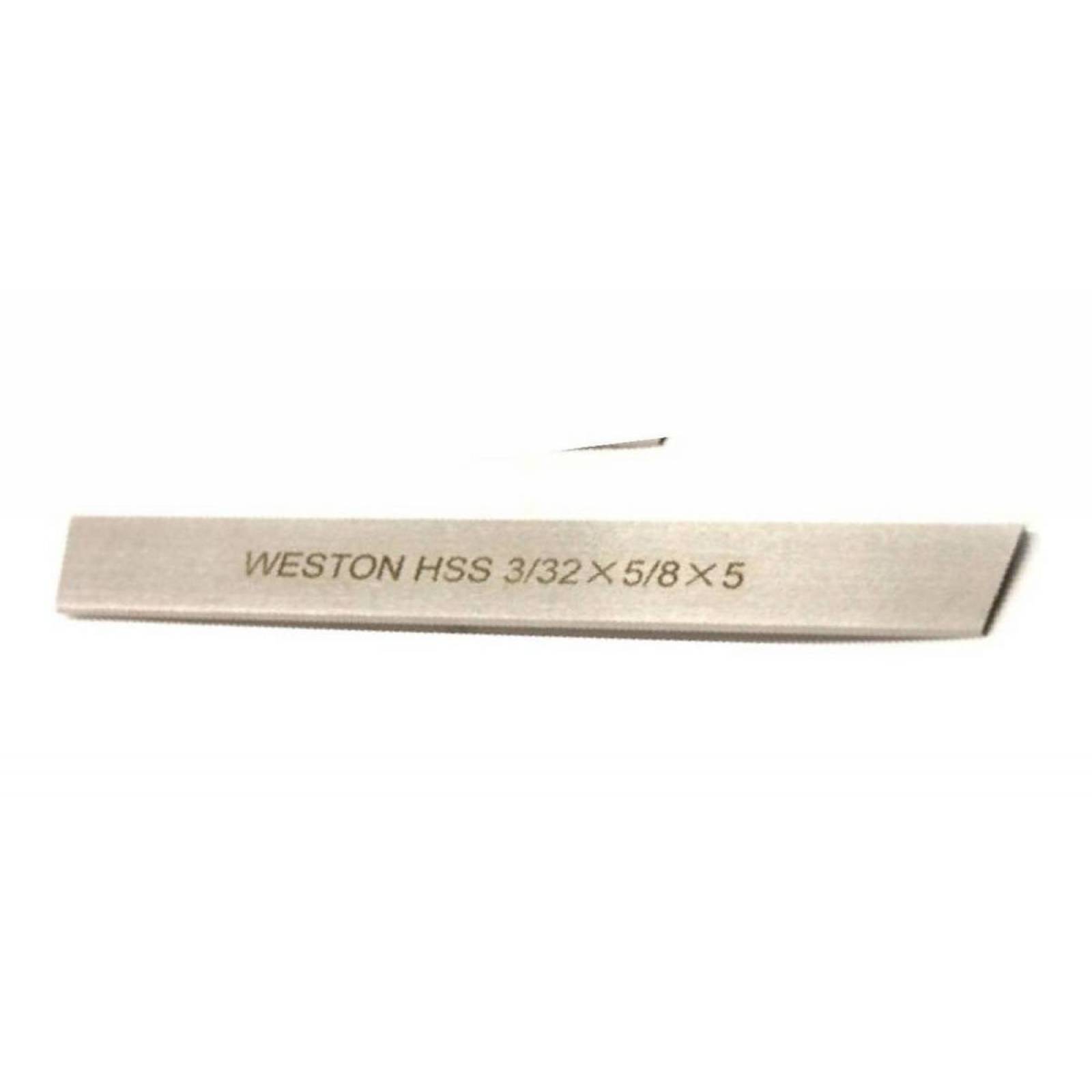 Cuchilla Acero Alta Velocidad (Hss)   1/8" X7/8" X 6 Weston Tools 