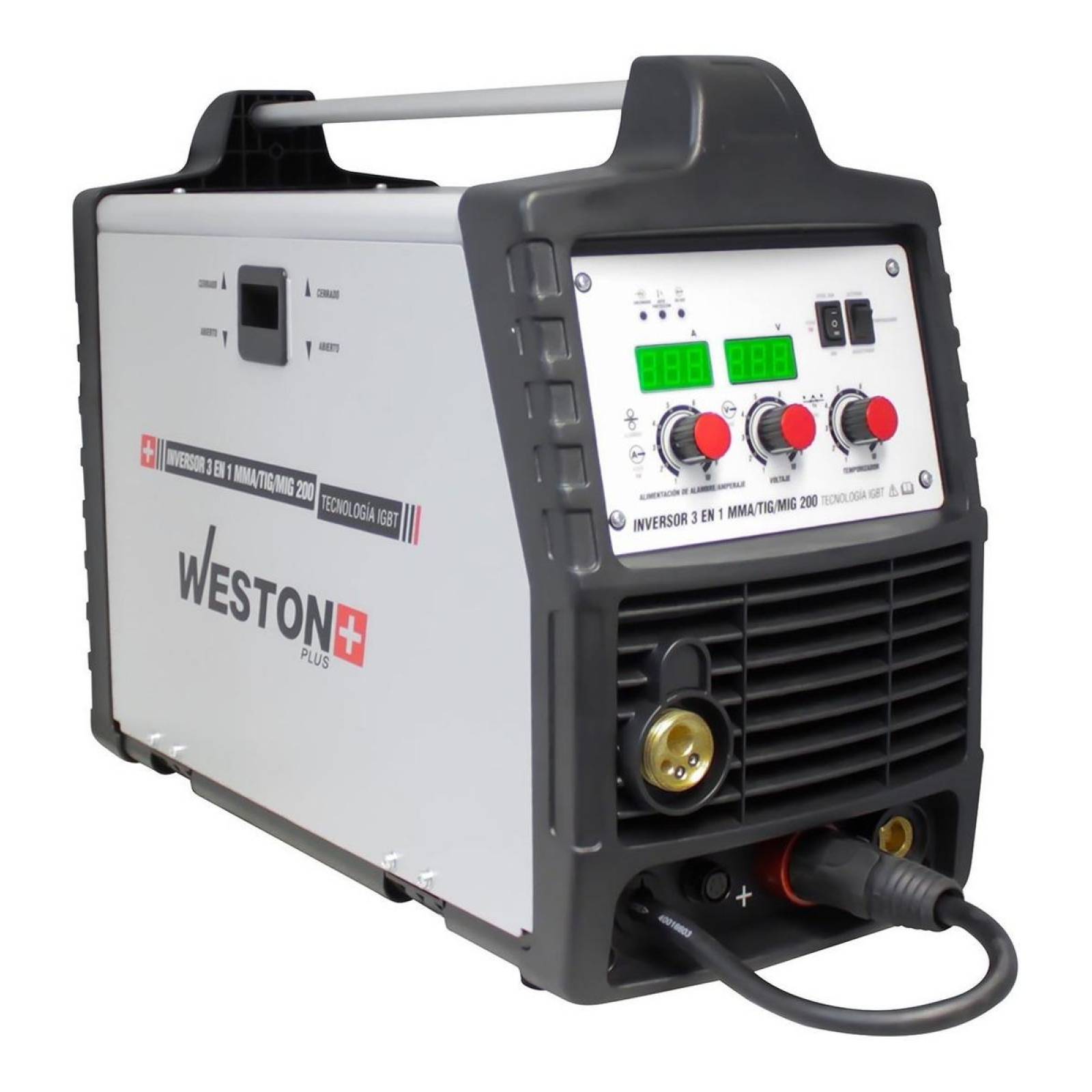 Inversor Multiprocesos 200A 3 En 1, Mma/Tig/Mig 110/220V 1Ph Weston PLUS 