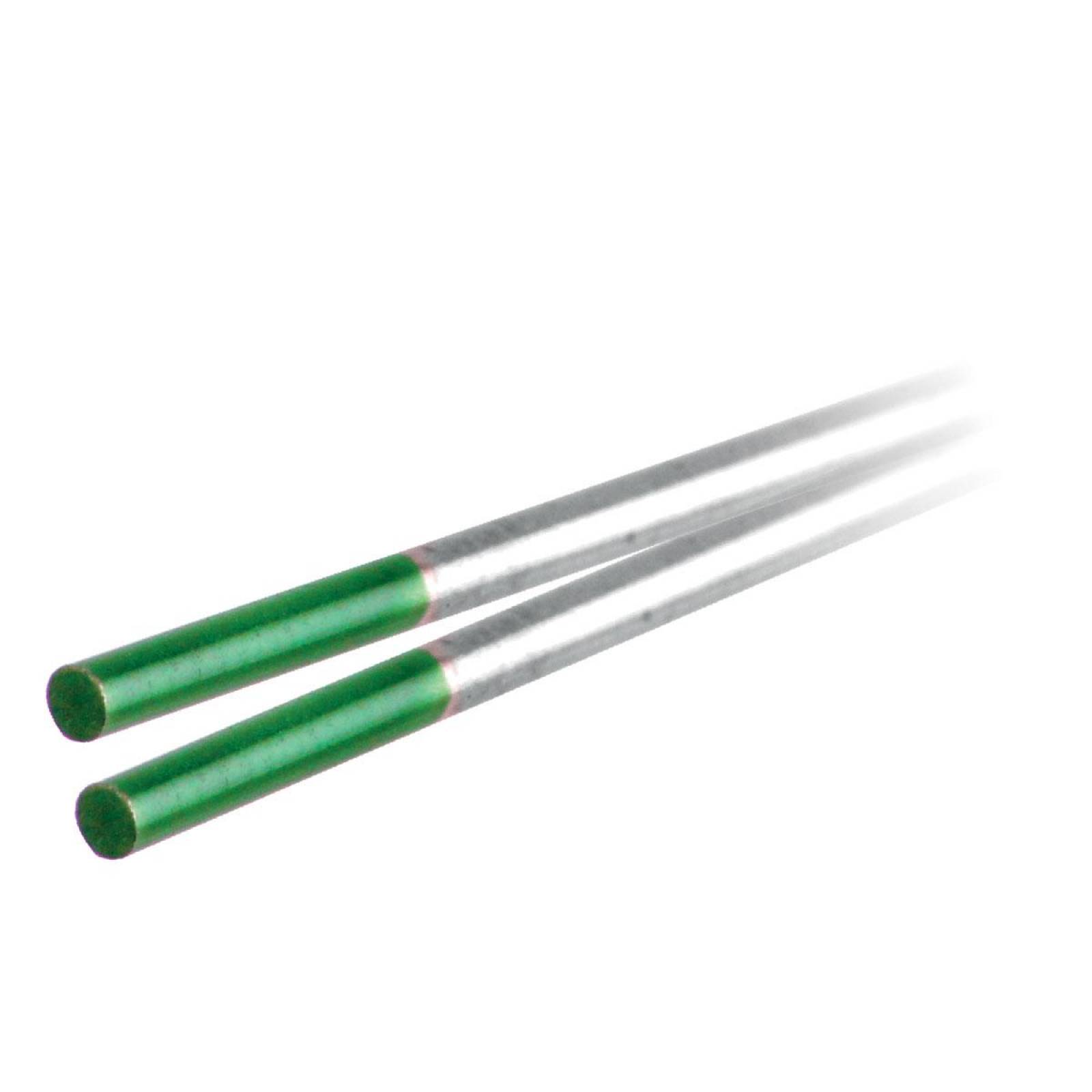 Electrodo D/Tungsteno Verde Puro 1/16"X7 (10 Pzs.) Weston Tools 