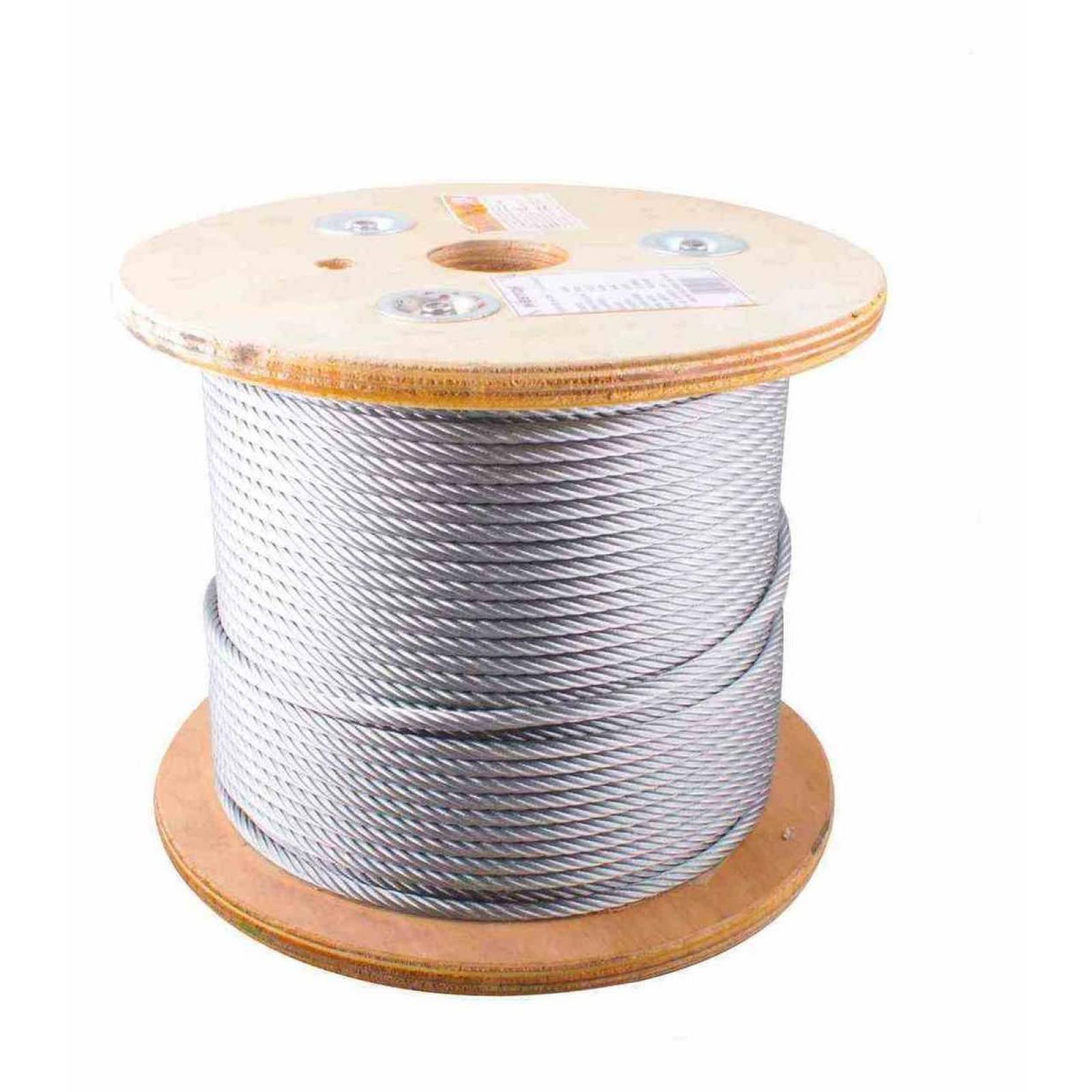 Cable De Acero Galvanizada  7X19 1/8" Rollo 1500M Weston Tools 