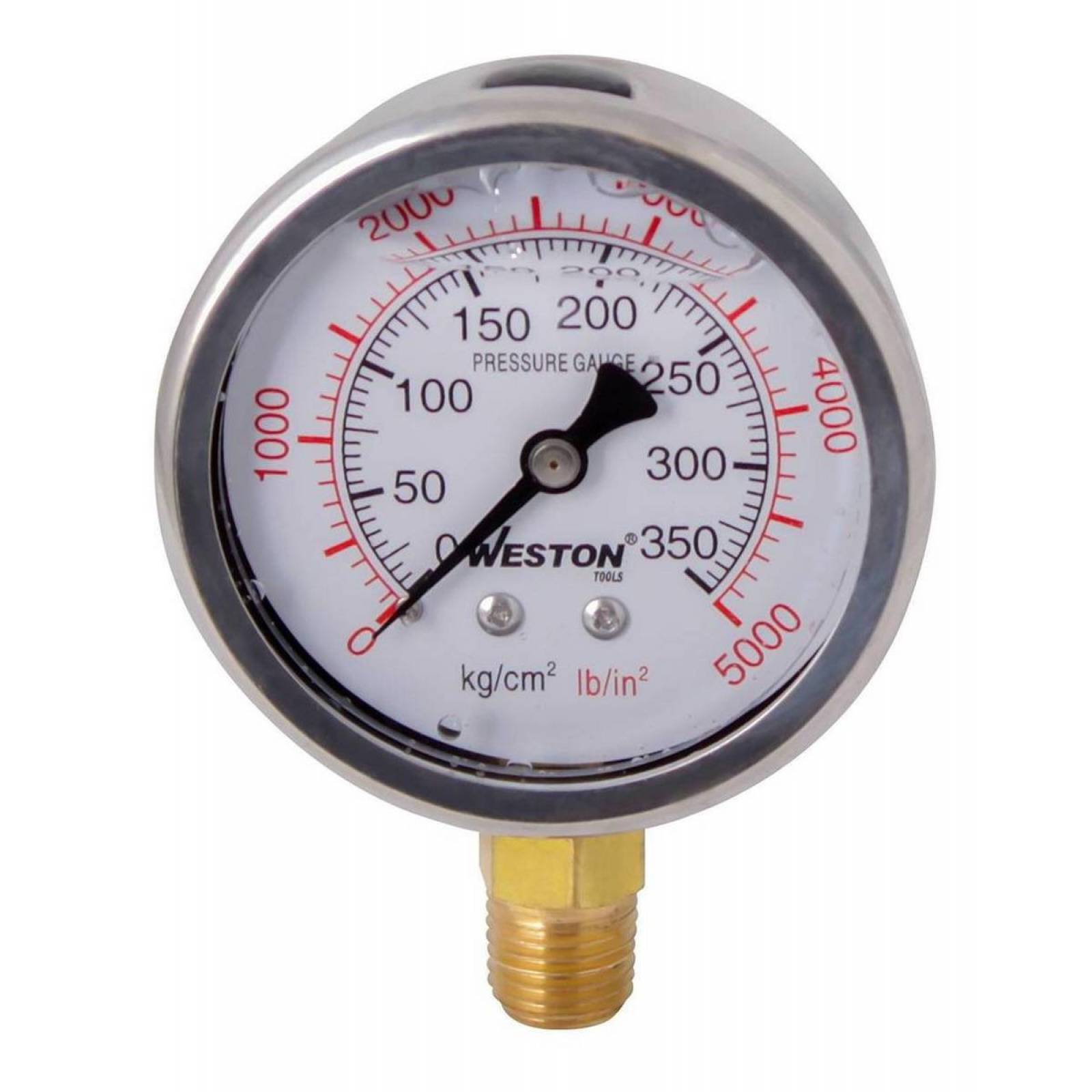 Manometro Glicerina 2 1/2" 100Kg/1500Lb Weston Tools