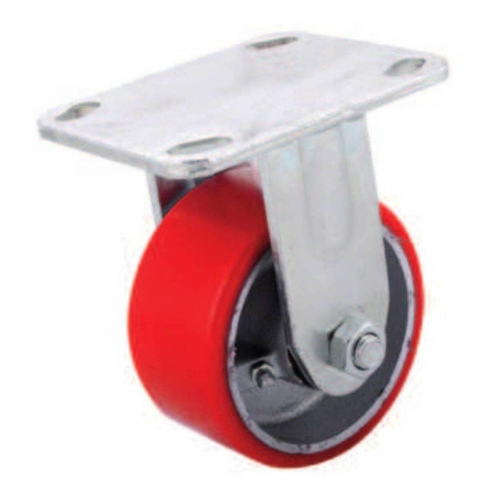 Rodaja Fierro Vaciado C/Pu Fija Roja 4X2" Weston Tools