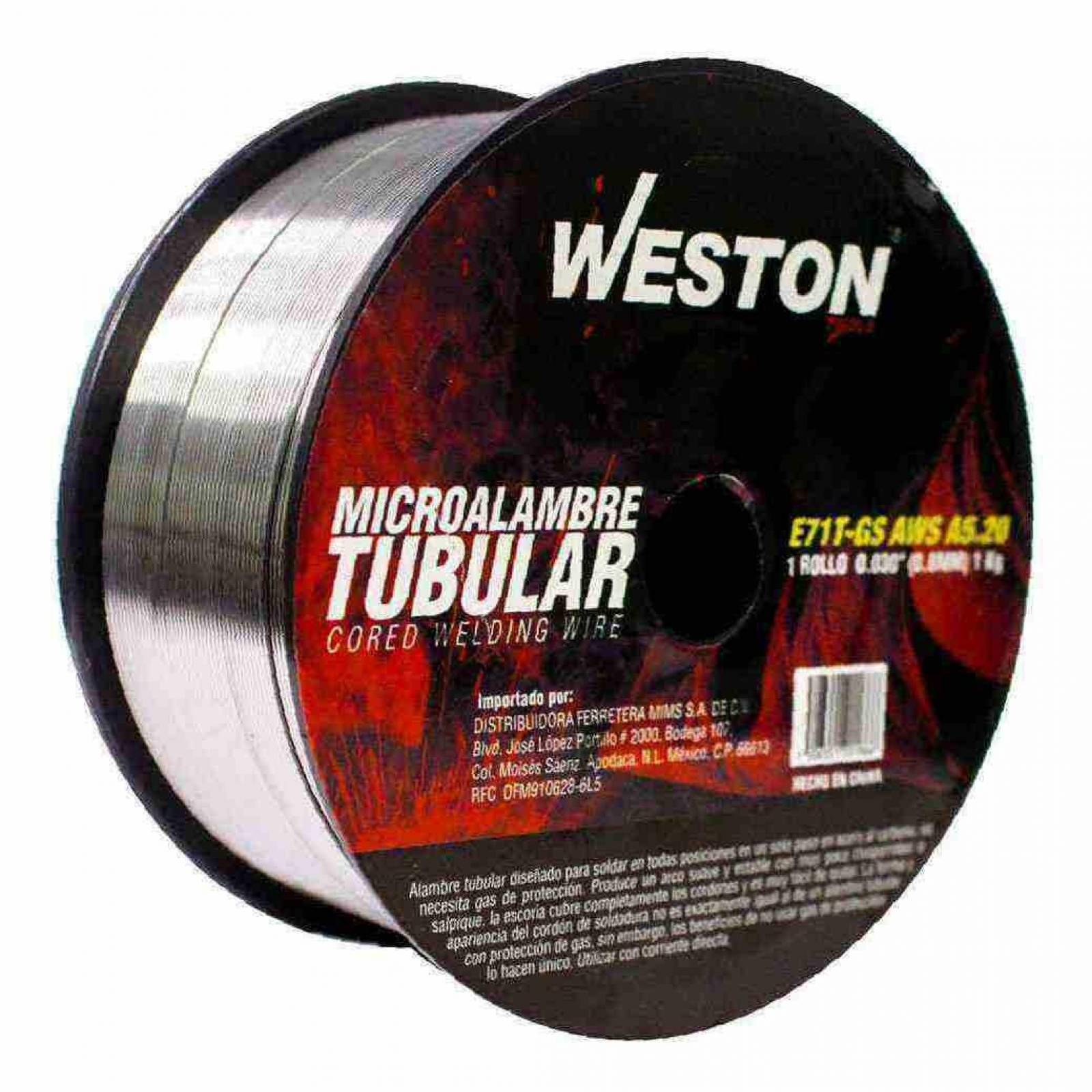 Soldadura Tubular 71T-Gs .030 " (1Kg) Weston Tools 