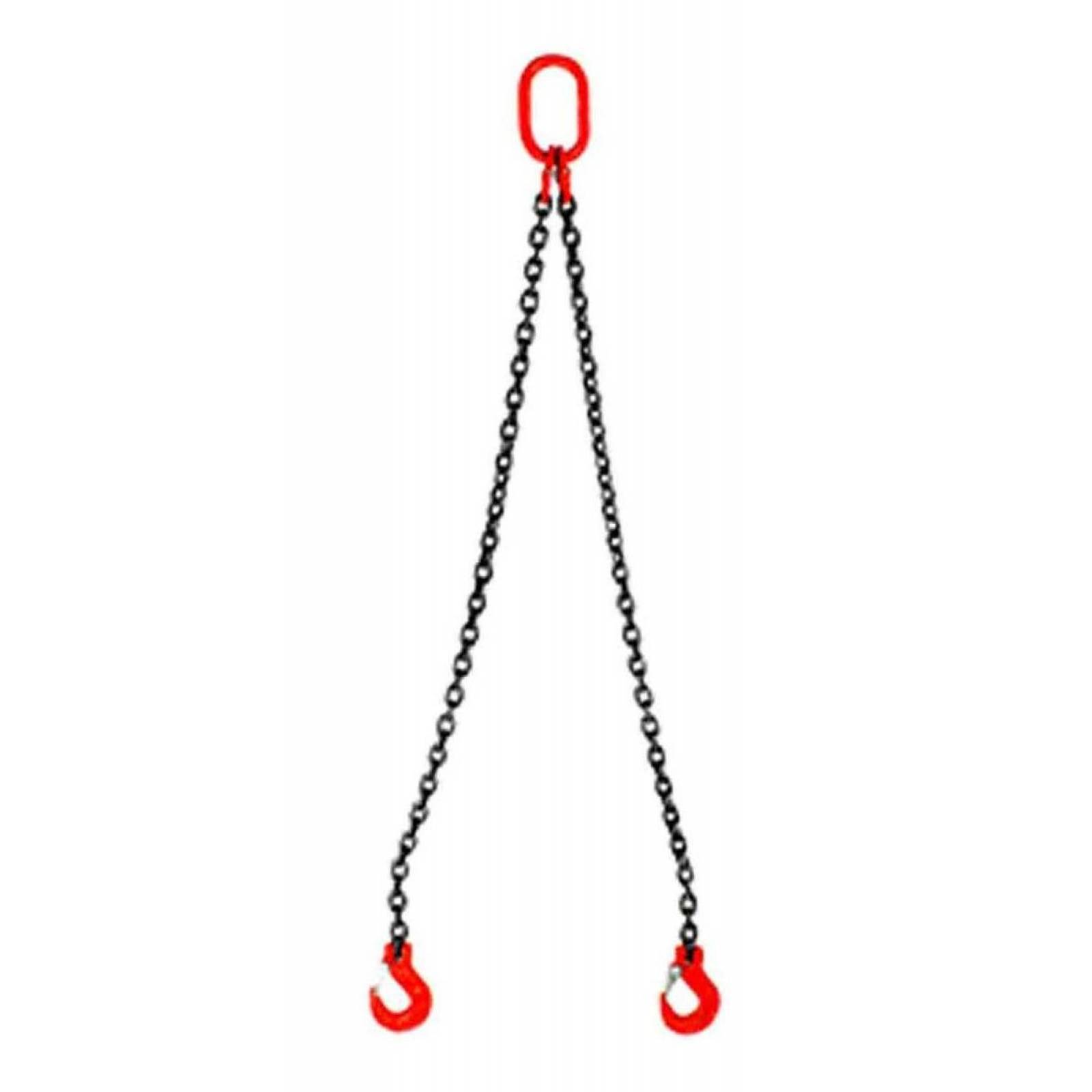 Eslinga De Cadena 3/8" Grado 80 6M Doble Gancho Traba Weston Tools 