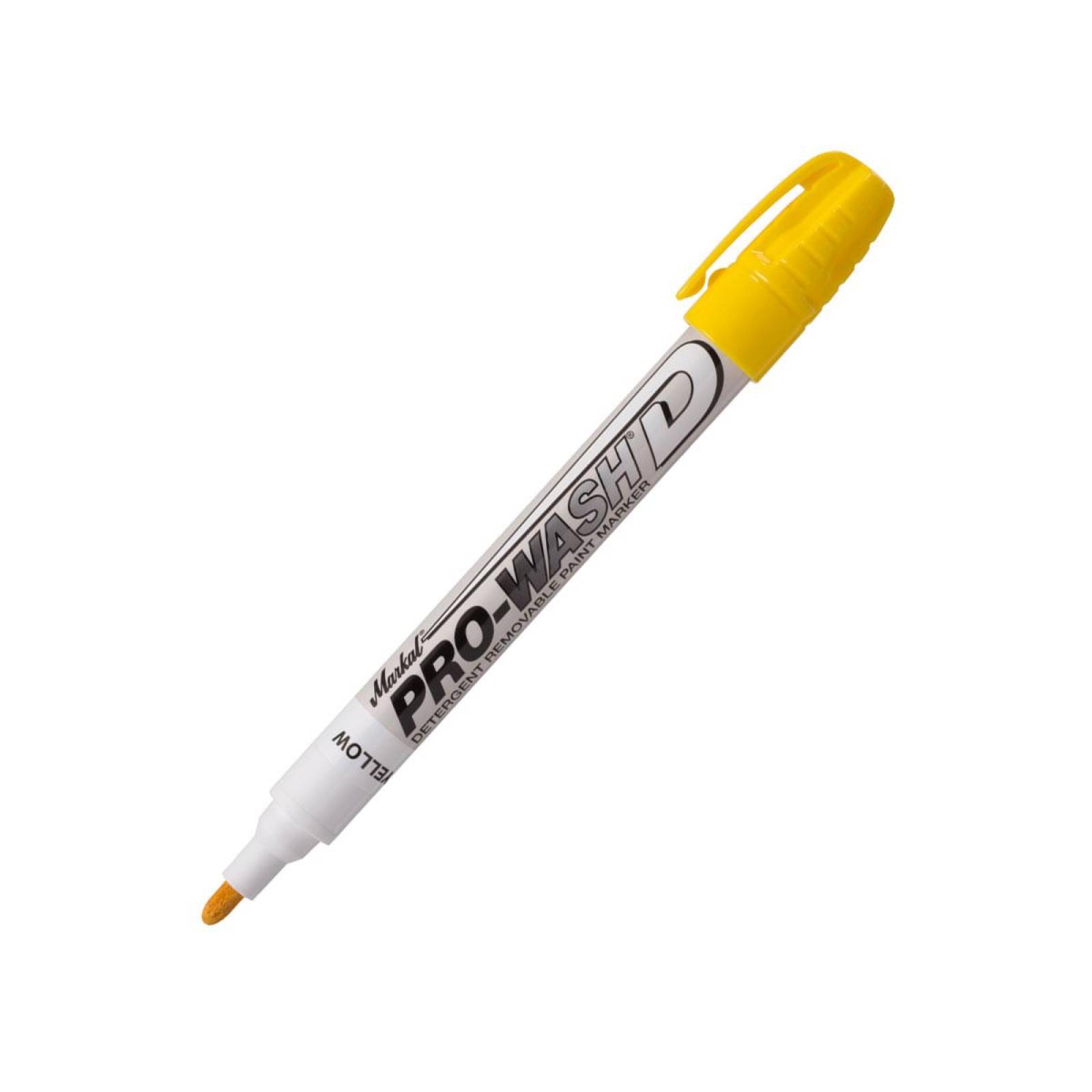 Markal Pro-Wash D - Detergent Removable Paint Marker - Yellow