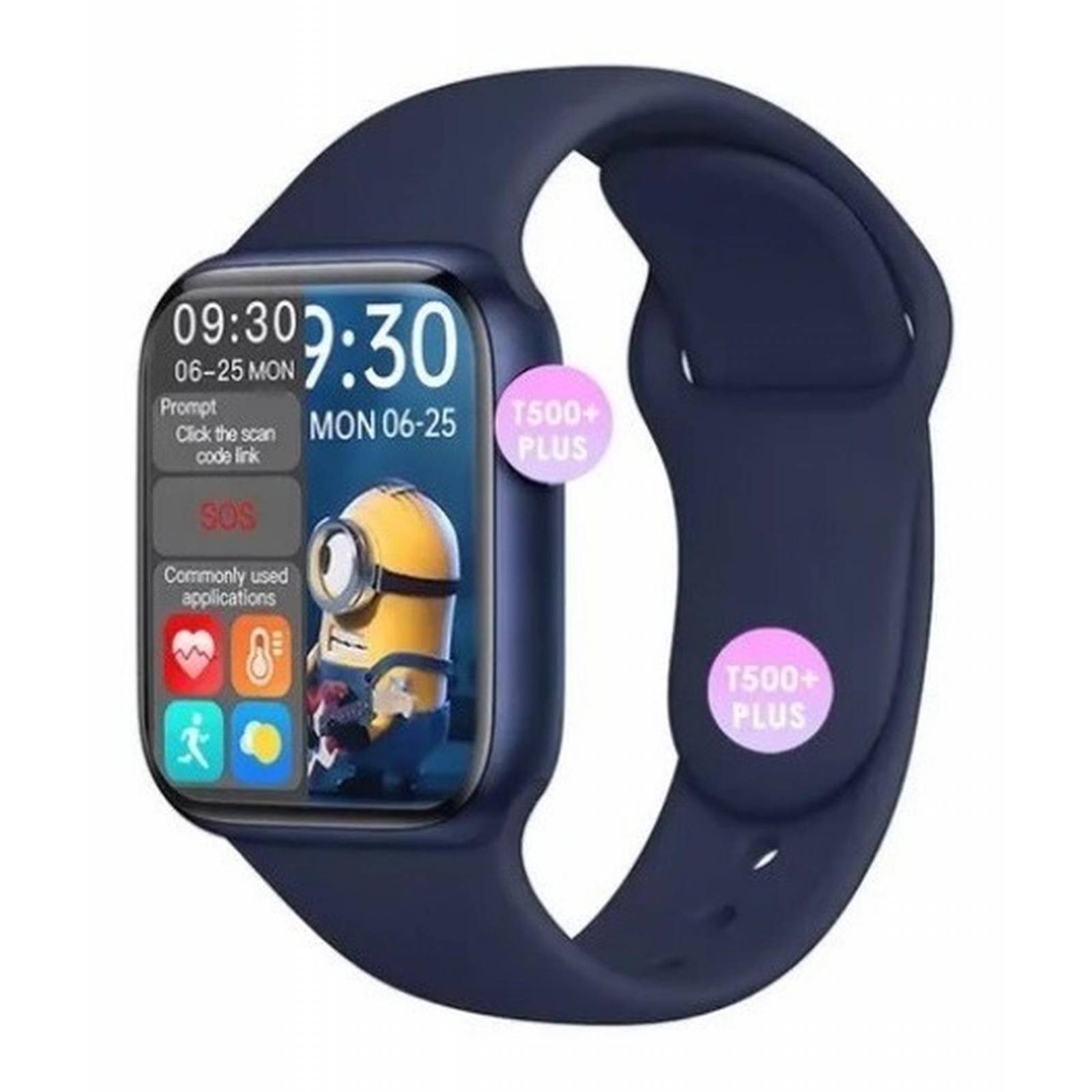 Smartwatch T500 + Plus Pro Series 6 Reloj Inteligente 2021 42 mm Azul.