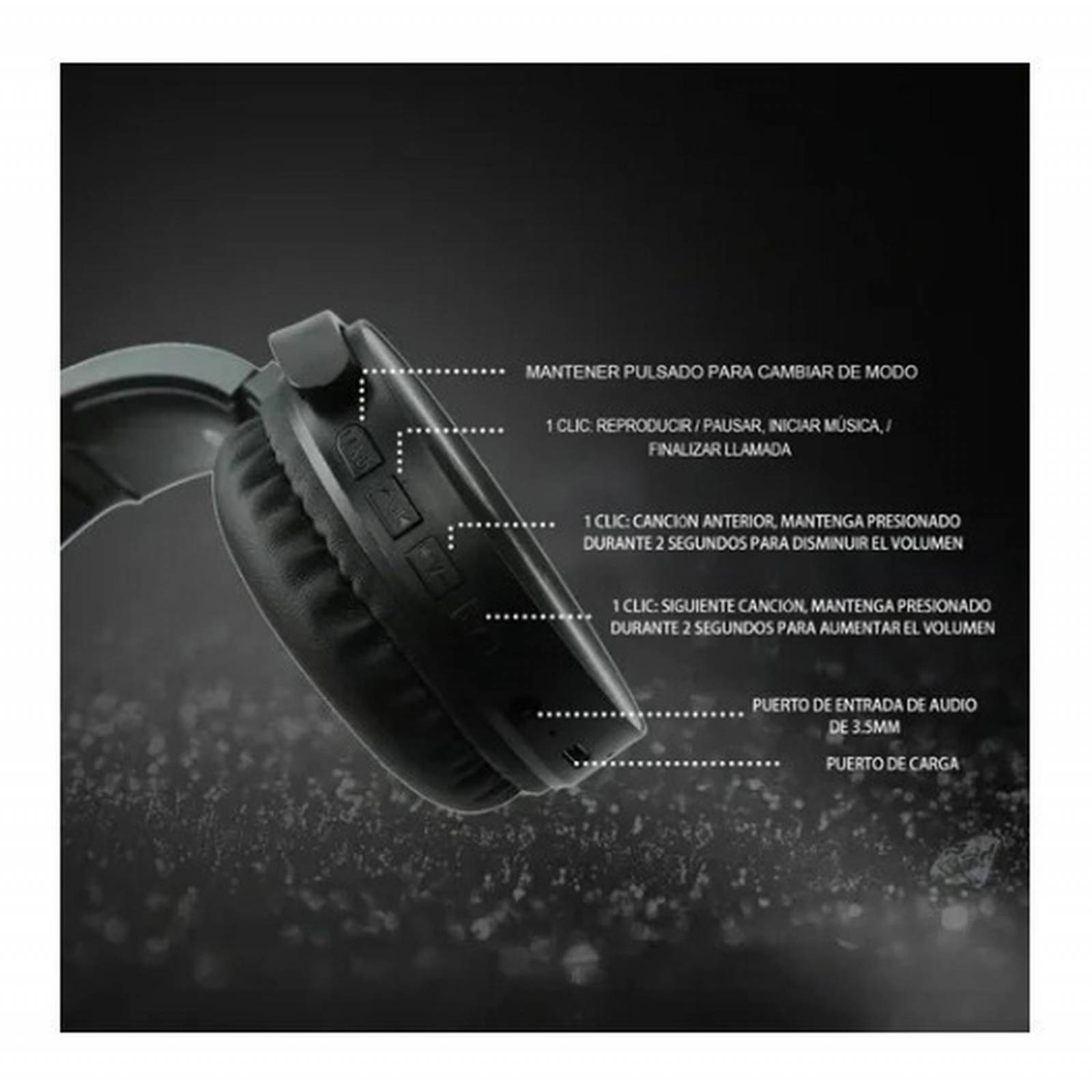 Audífonos Inalámbricos Bluetooth 30hrs De Duración .