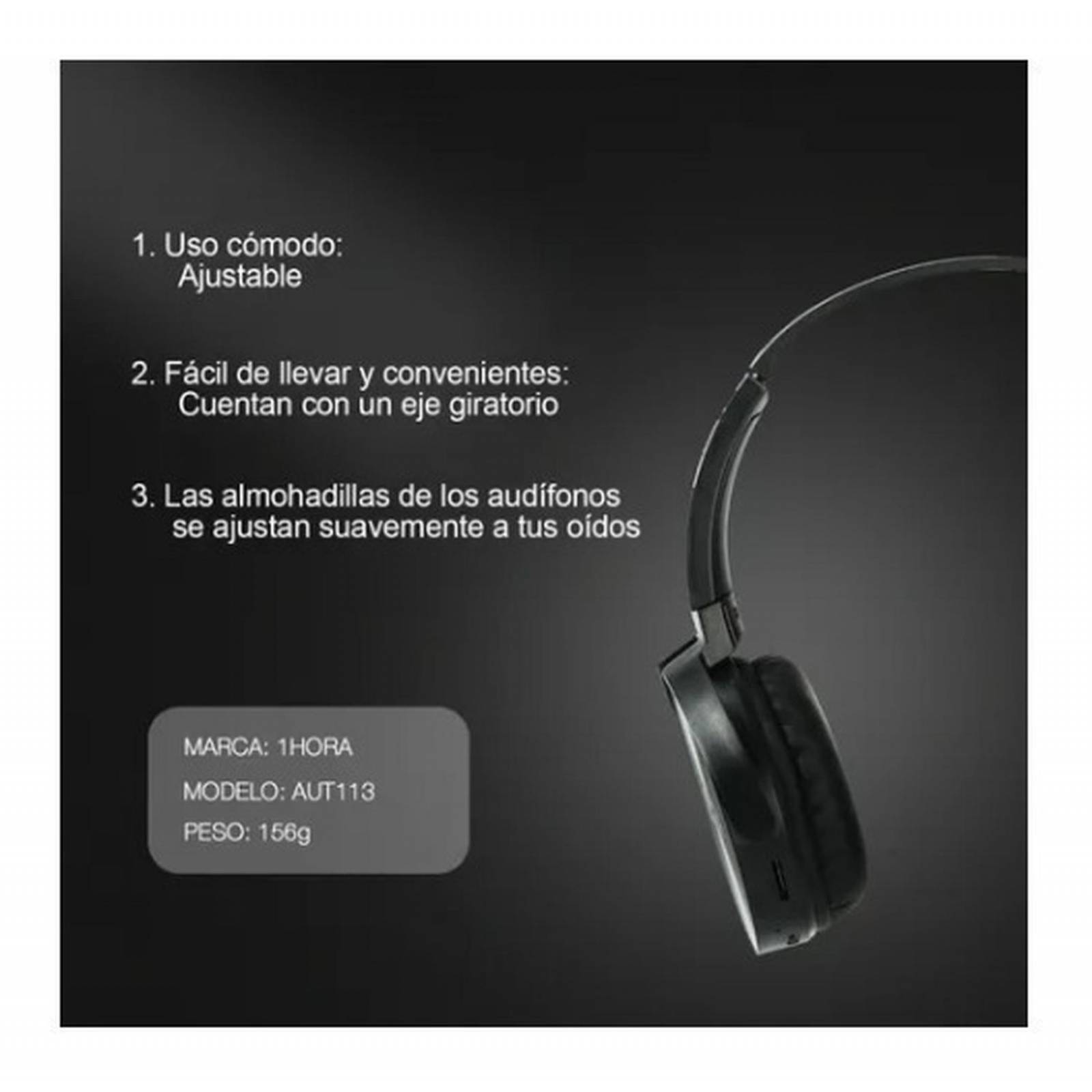 Audífonos Inalámbricos Bluetooth 30hrs De Duración .