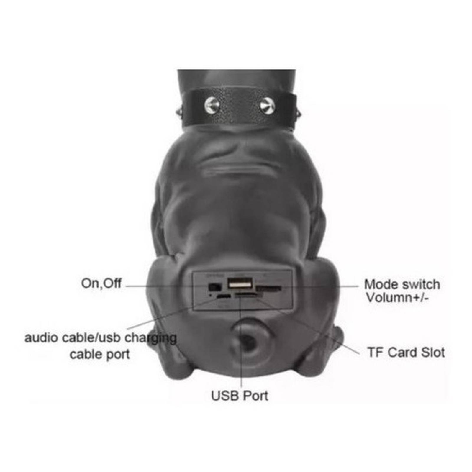 Bocina Bluetooth Portatil Perro Bulldog