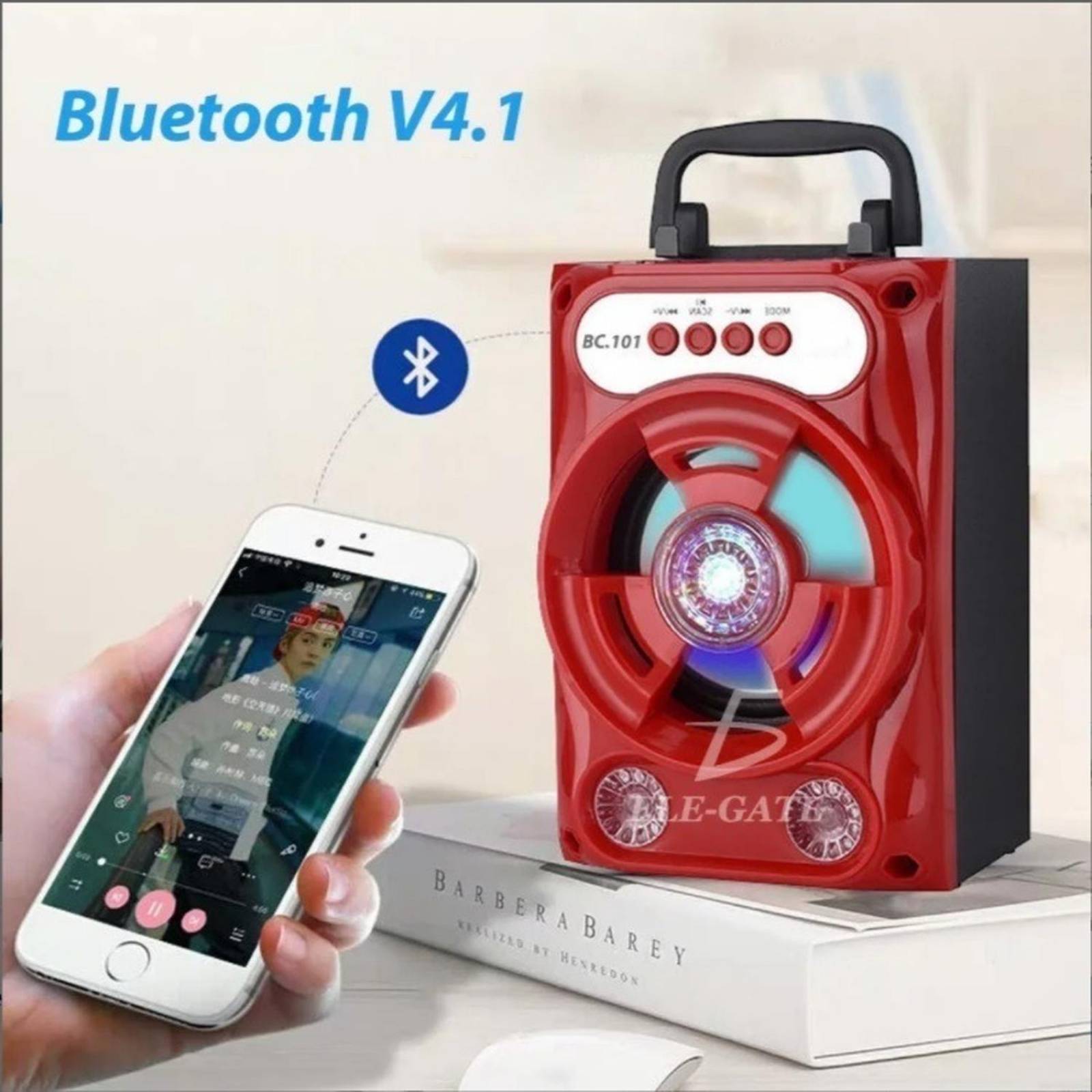 Bocina Portatil Bluetooth Recargable Negro 8