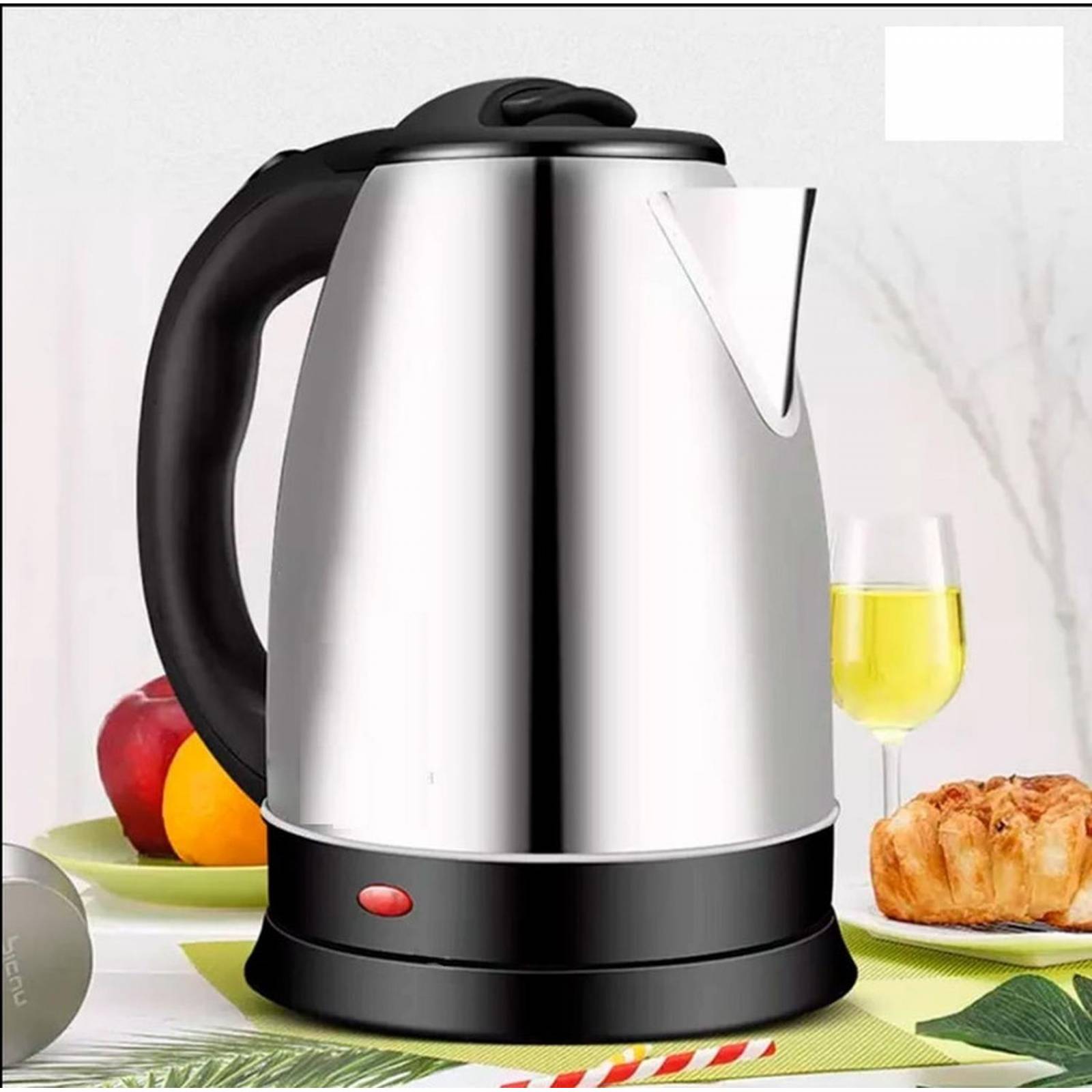 Jarra Hervidora Tetera Cafetera Electrica 2L Acero Inoxidable 