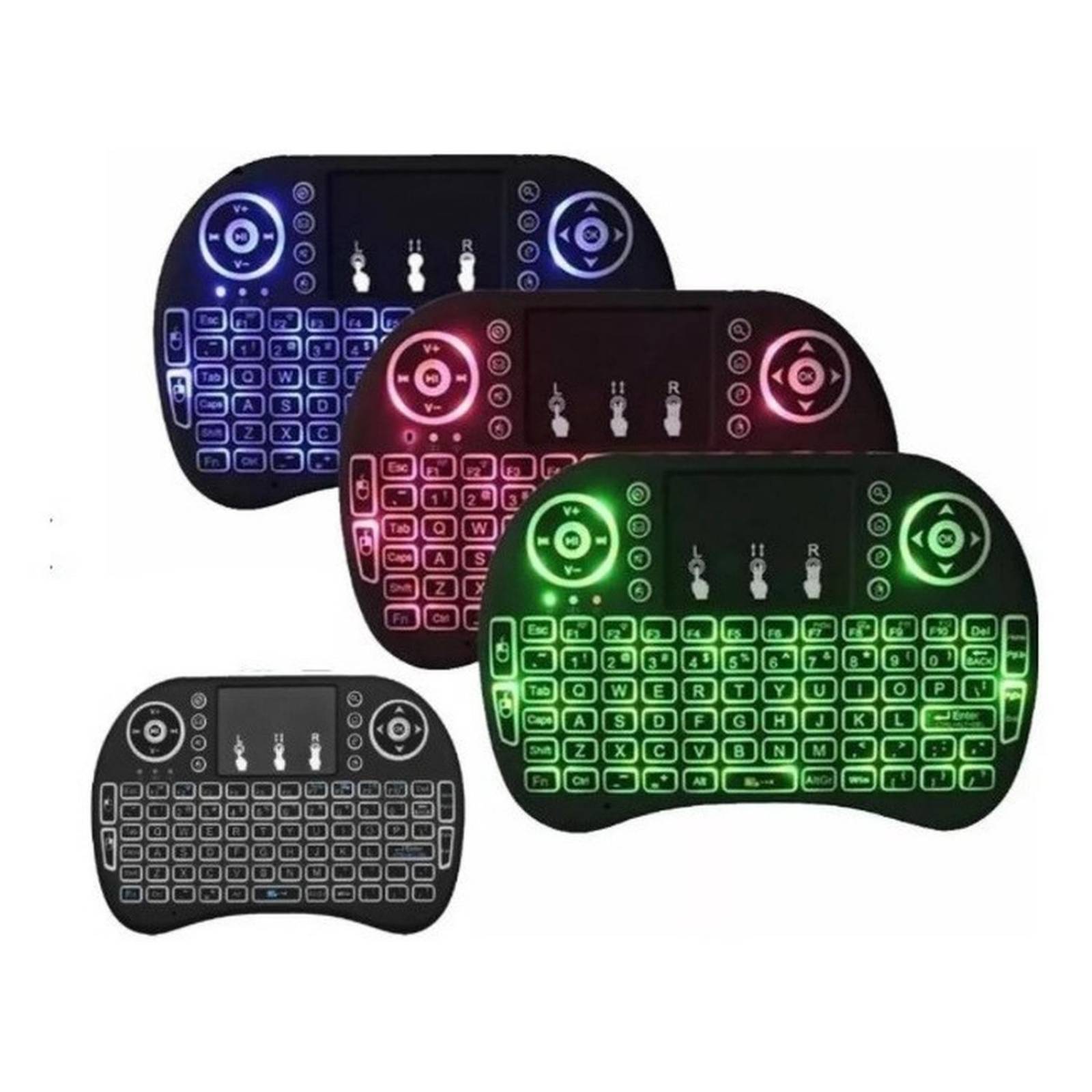 Mini Teclado Inalambrico Mouse Pad Usb Smartv Tvbox Xbox Pc 