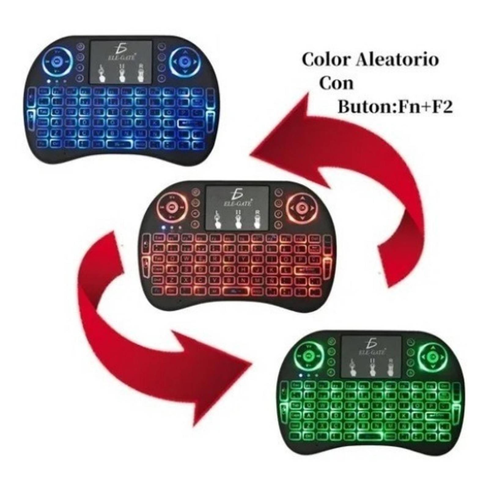 Mini Teclado Inalambrico Mouse Pad Usb Smartv Tvbox Xbox Pc 