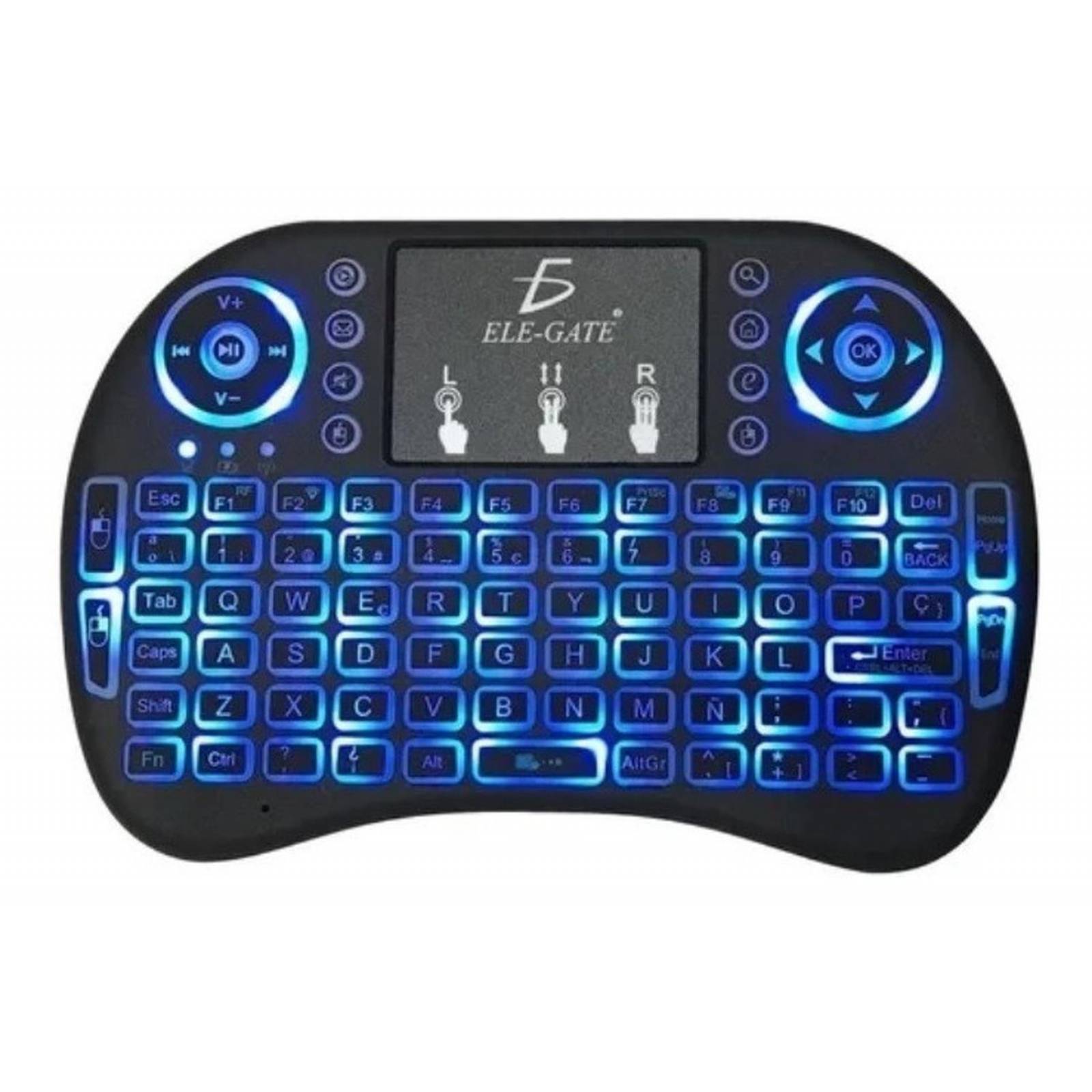Mini Teclado Inalambrico Mouse Pad Usb Smartv Tvbox Xbox Pc 