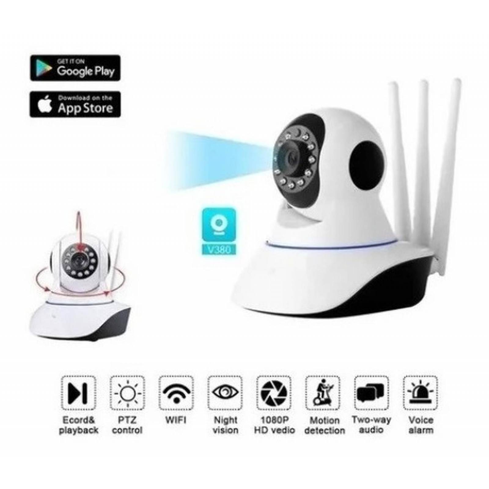 Cámara Seguridad 360 - Ip Wifi Hd 1080p Sensor Movimiento 