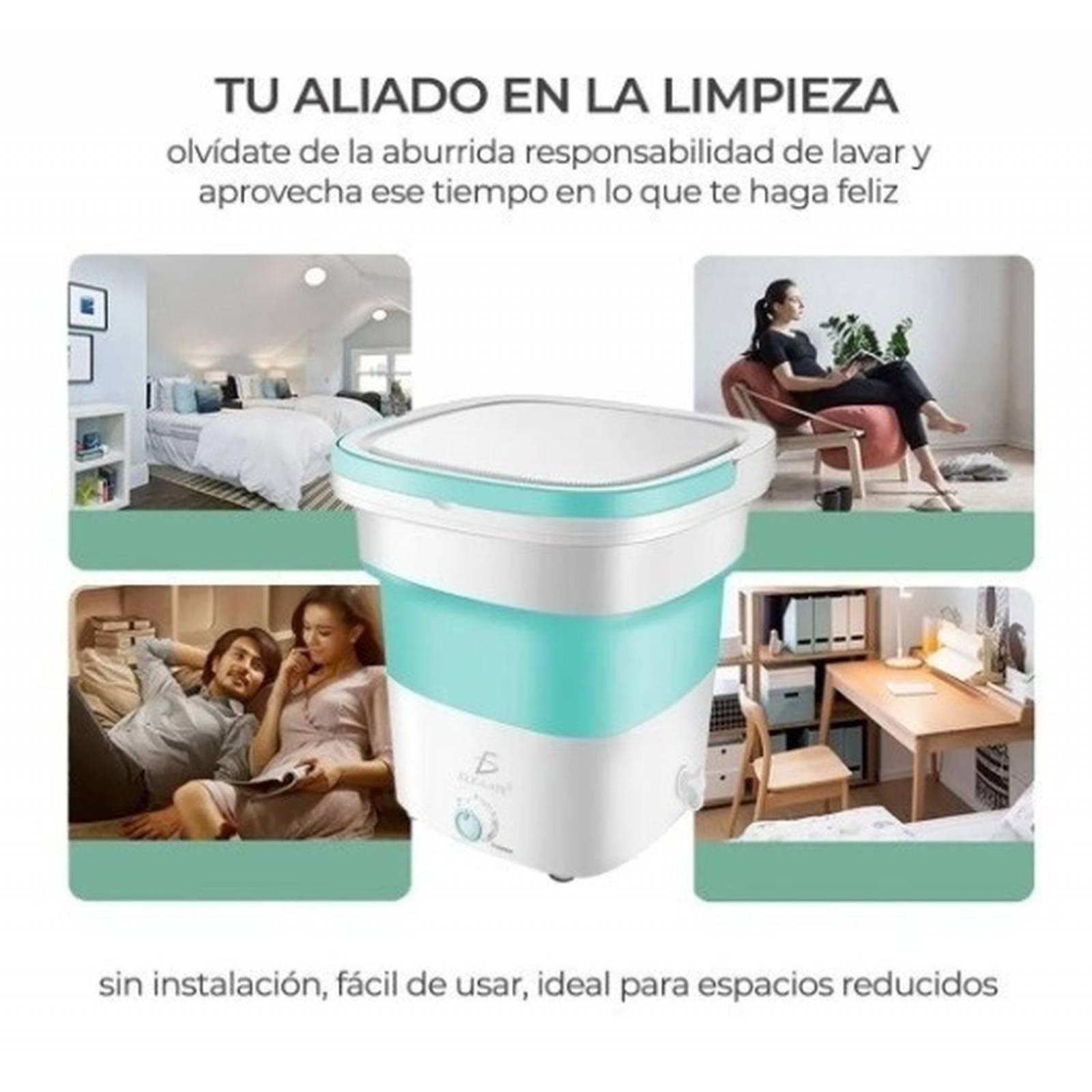 Mini Lavadora Portátil Plegable 11.5l 