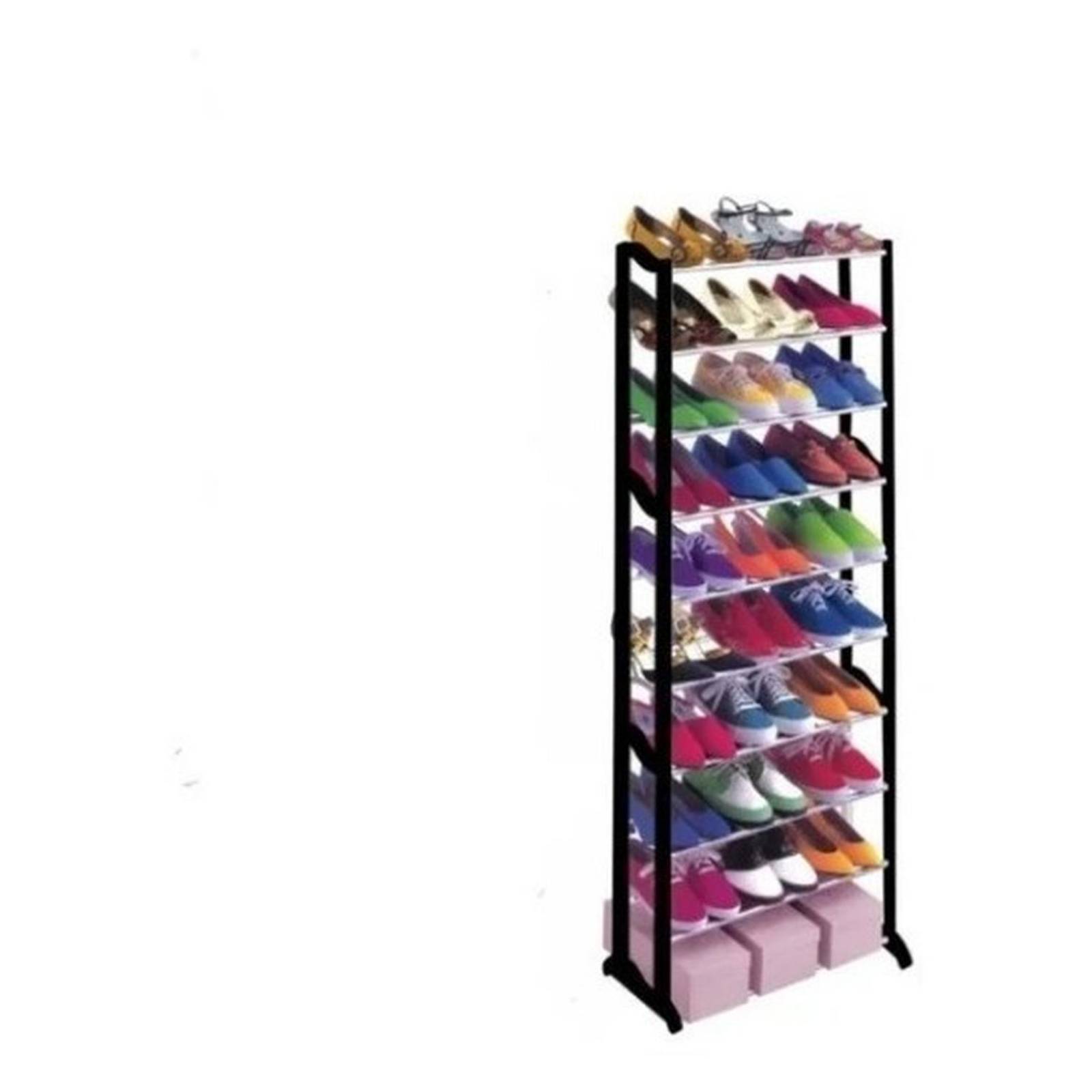 Rack Zapatera 30 Pares De Zapatos 10 Niveles Facil De Armar .