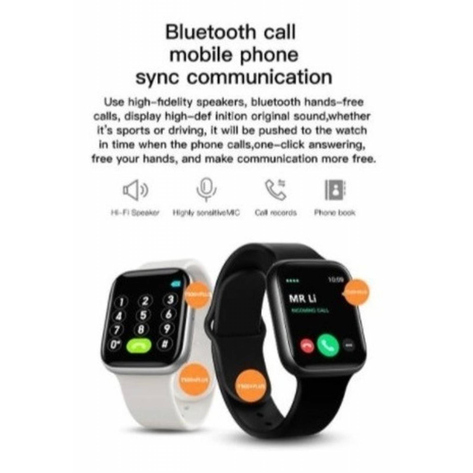 Smartwatch T500 + Plus Pro Series 6 Reloj Inteligente 2021 Negro