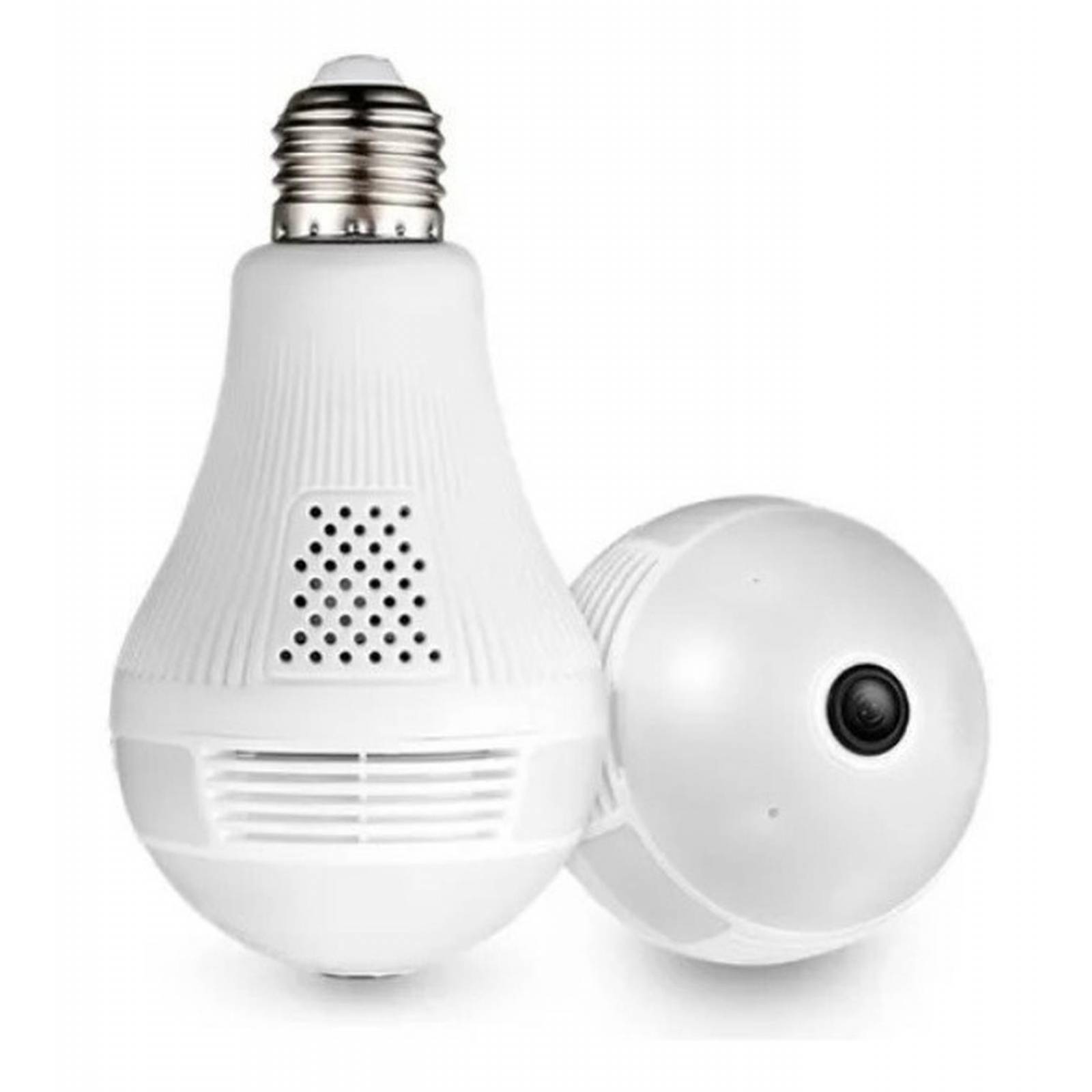 Foco Led Inteligente Con Cámara Panorámica Wifi 360 1080p 