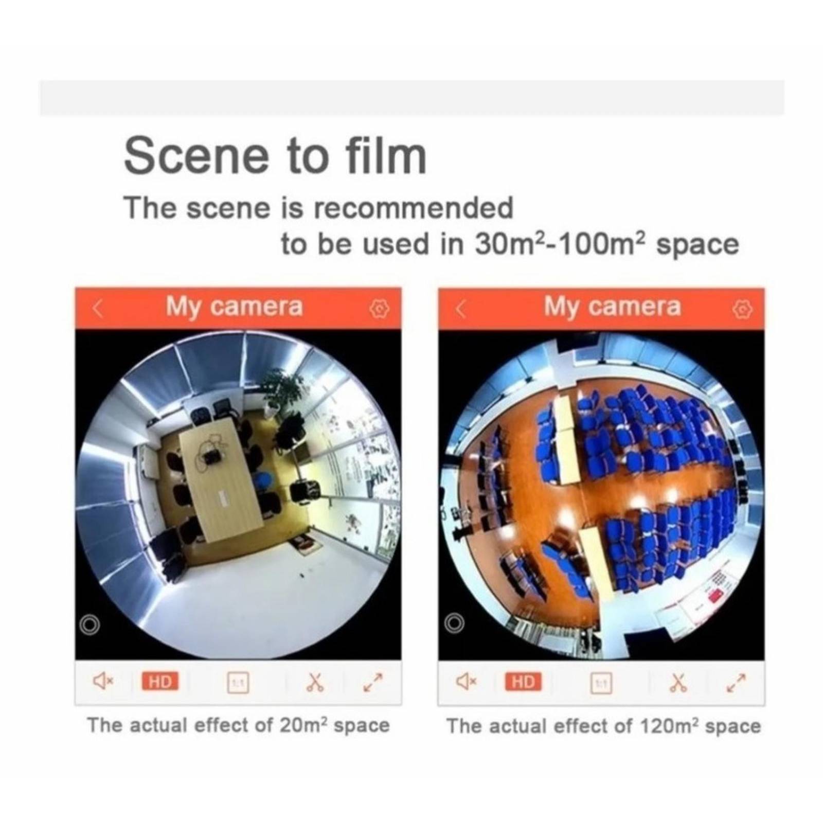 Foco Led Inteligente Con Cámara Panorámica Wifi 360 1080p 