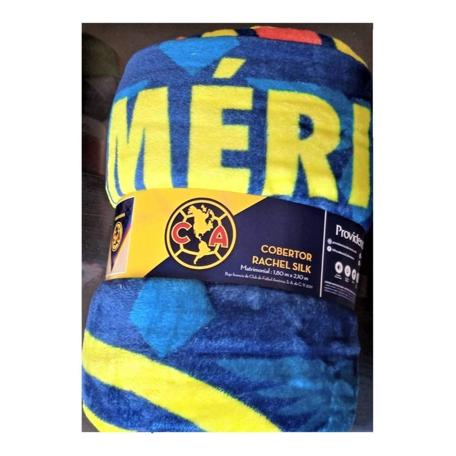 Cobertor Matrimonial Frazada Ligera Vamos América 1.8x2.1m