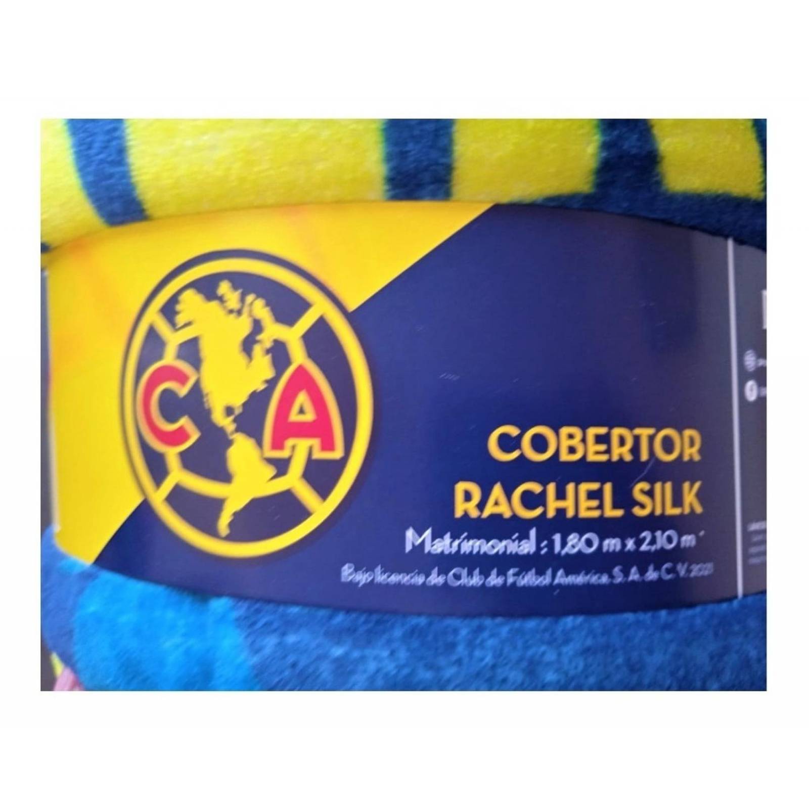 Cobertor Matrimonial Frazada Ligera Vamos América 1.8x2.1m