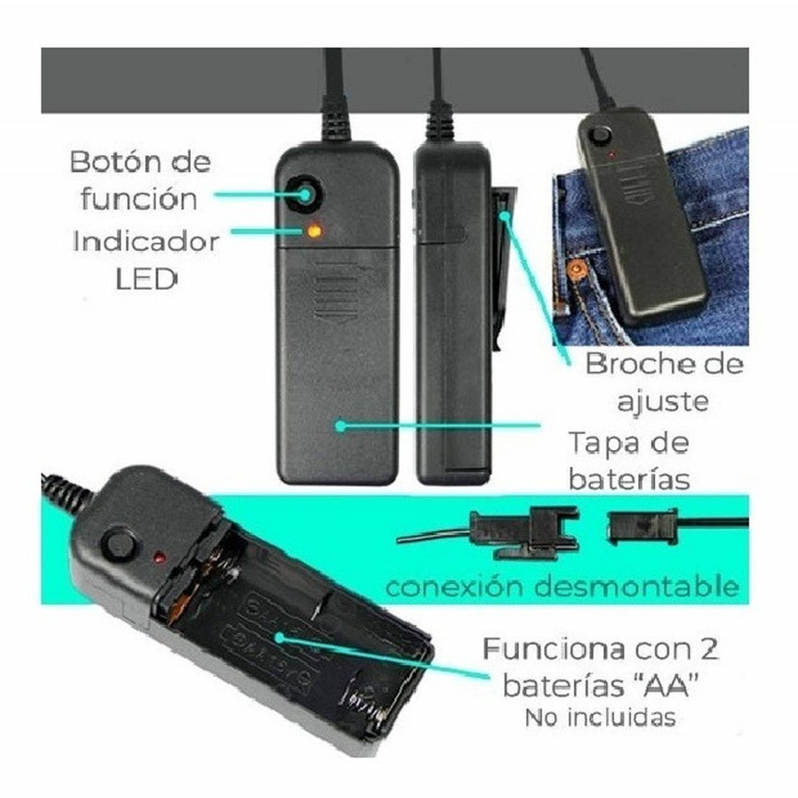 Dos (2) Mascaras Purga Led Iluminadas Halloween Color Rojo .