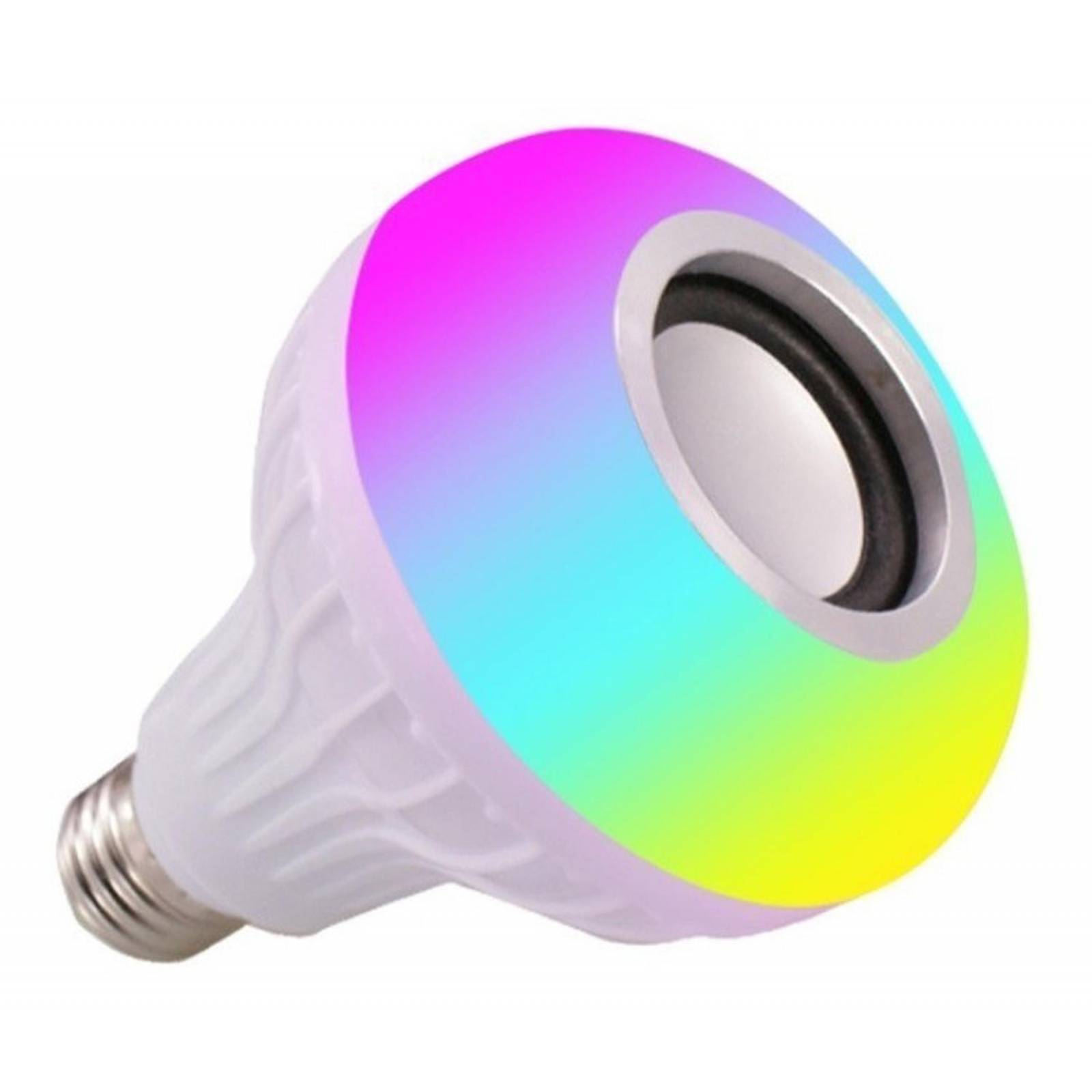 Foco Led Rgb Con Bocina Bluetooth Y Control Remoto 