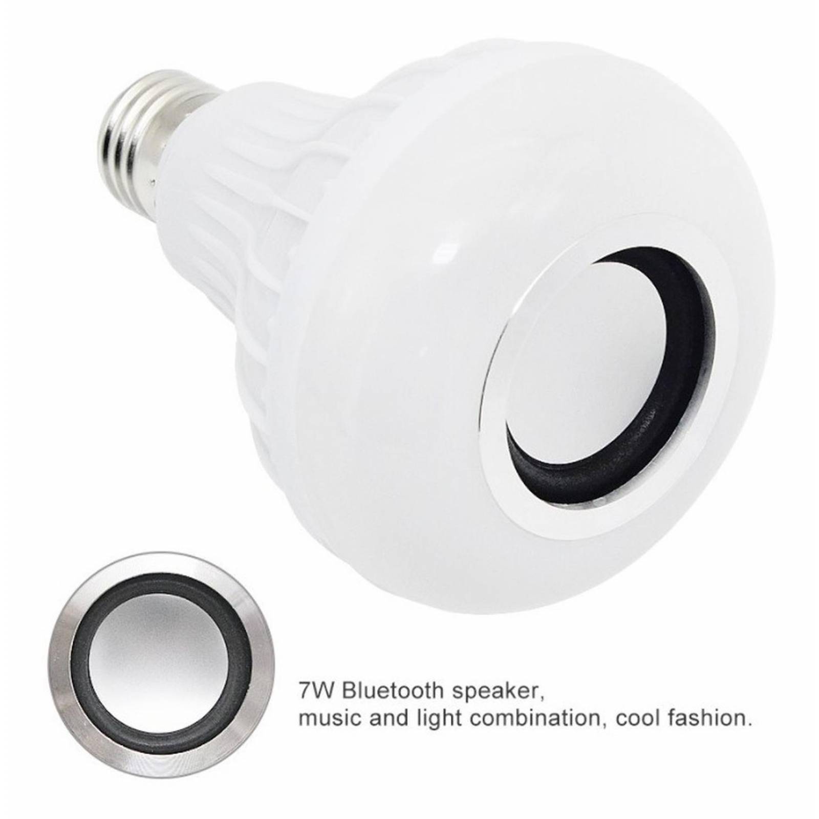 Foco Led Rgb Con Bocina Bluetooth Y Control Remoto 