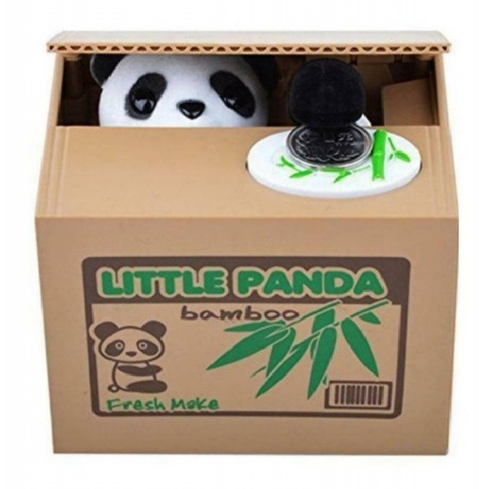 Juguete Alcancía Para Niños Panda Roba Monedas .