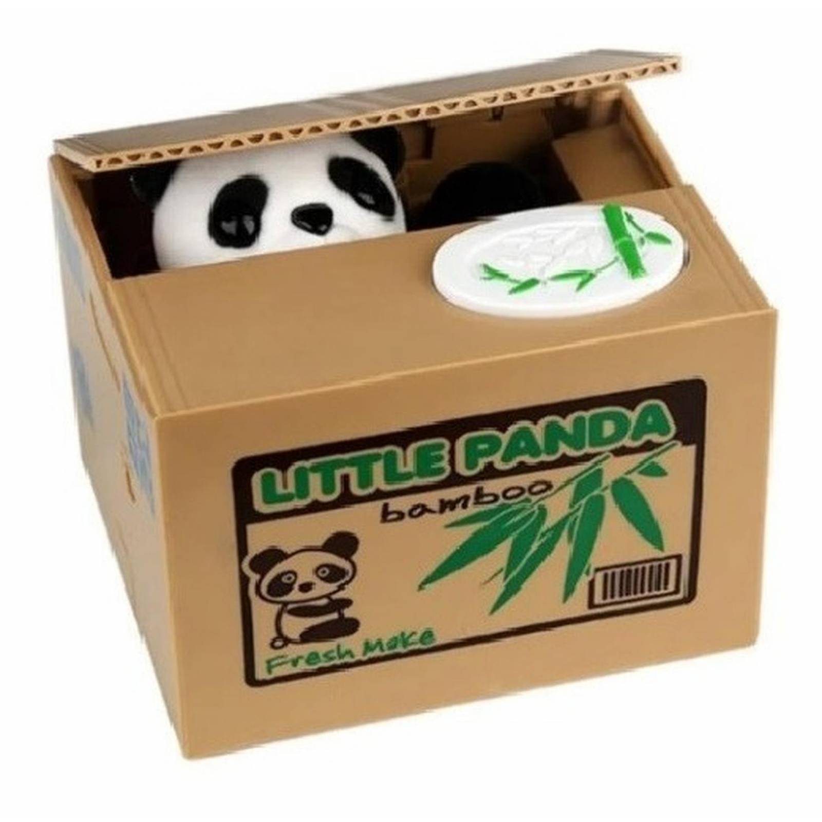 Juguete Alcancía Para Niños Panda Roba Monedas .