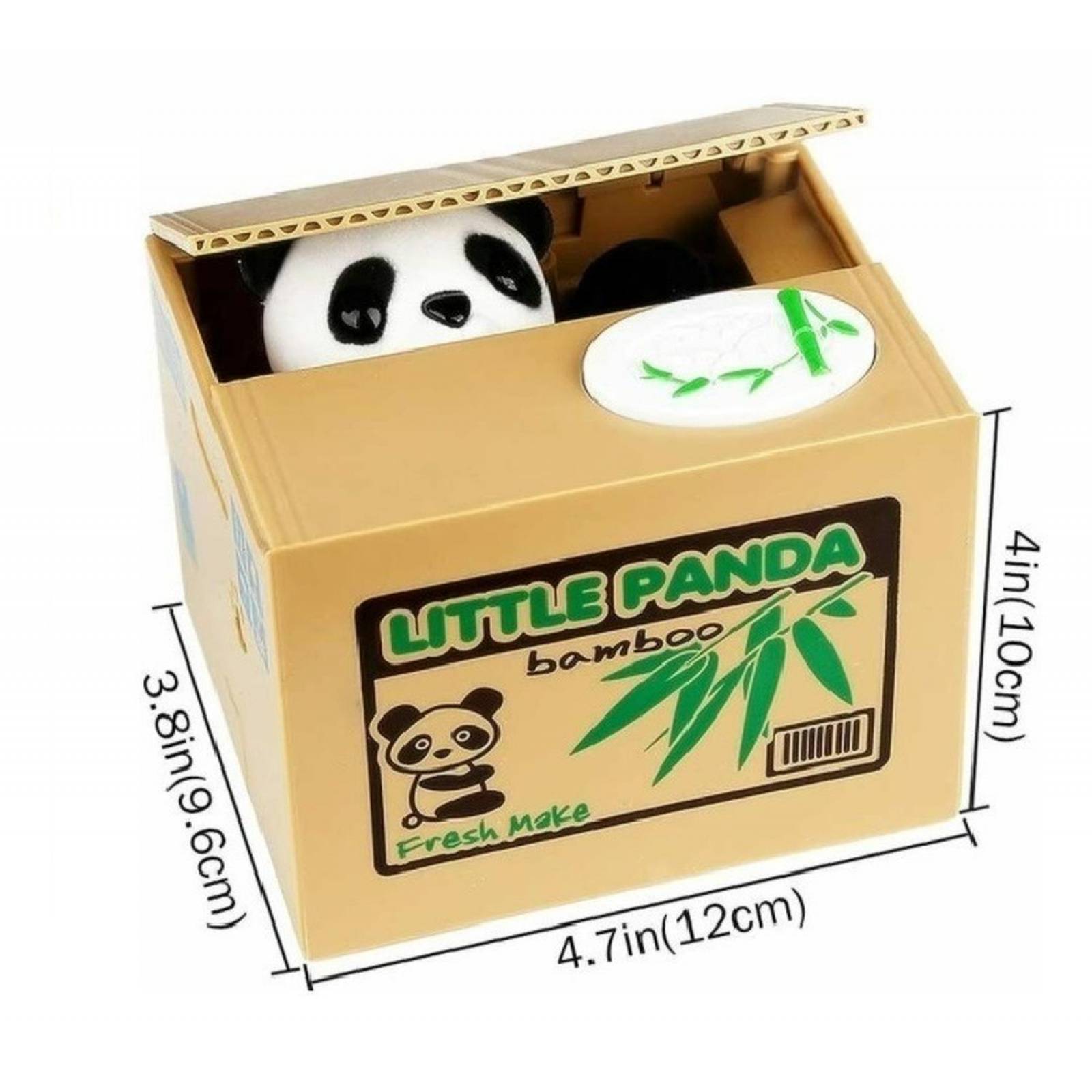 Juguete Alcancía Para Niños Panda Roba Monedas .