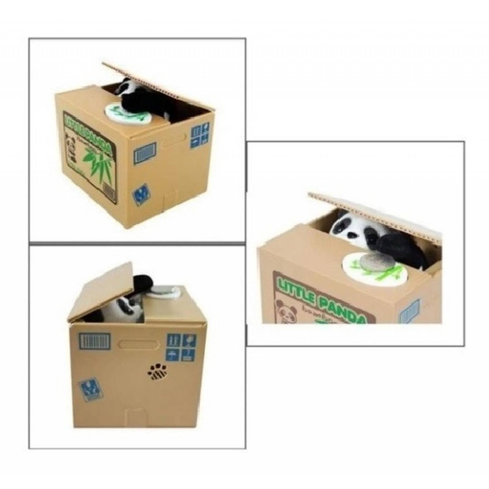 Juguete Alcancía Para Niños Panda Roba Monedas .