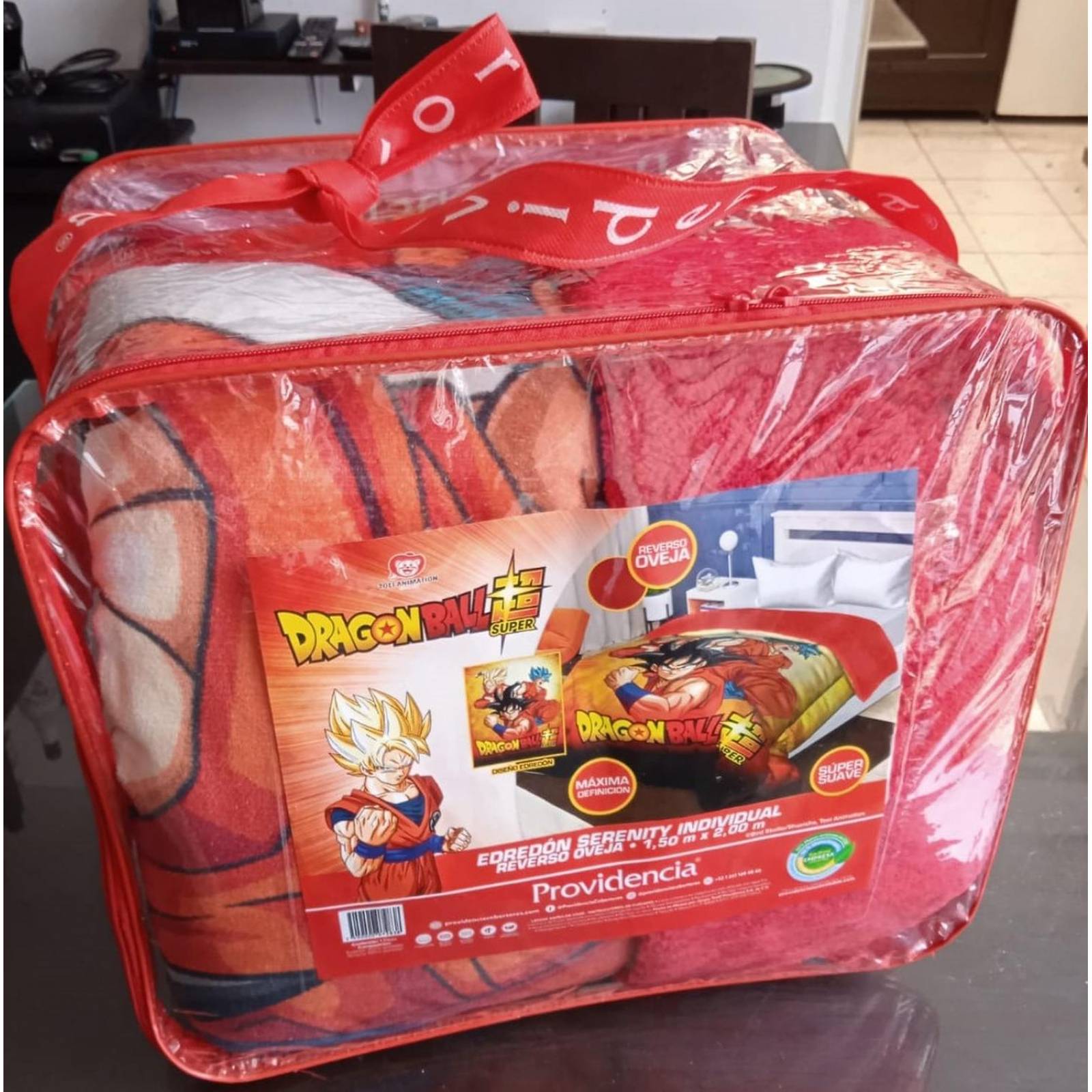 Edredon Individual Reverso Borrega Dragon Ball 150 x200cm