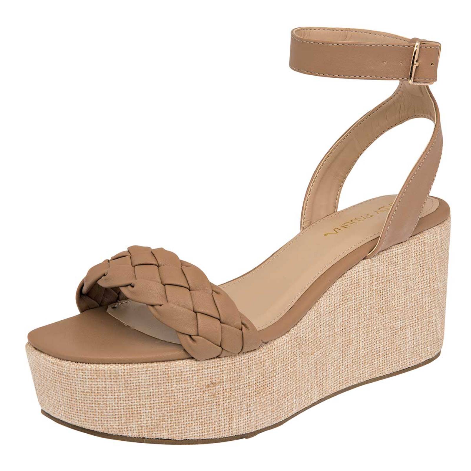 Sandalia Lady paulina Beige 109646