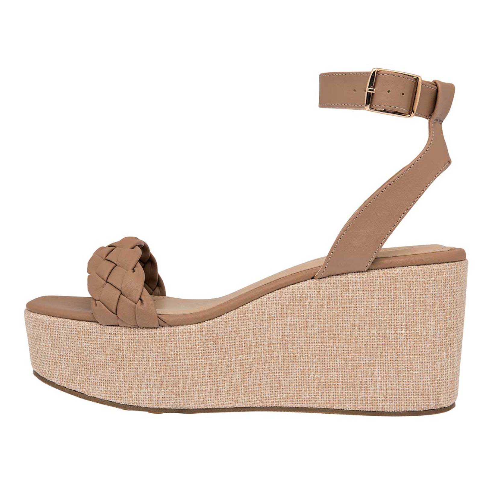 Sandalia Lady paulina Beige 109646