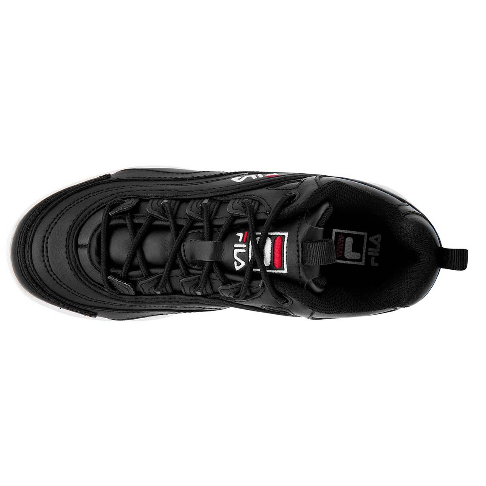 Tenis fila shop unisex negro