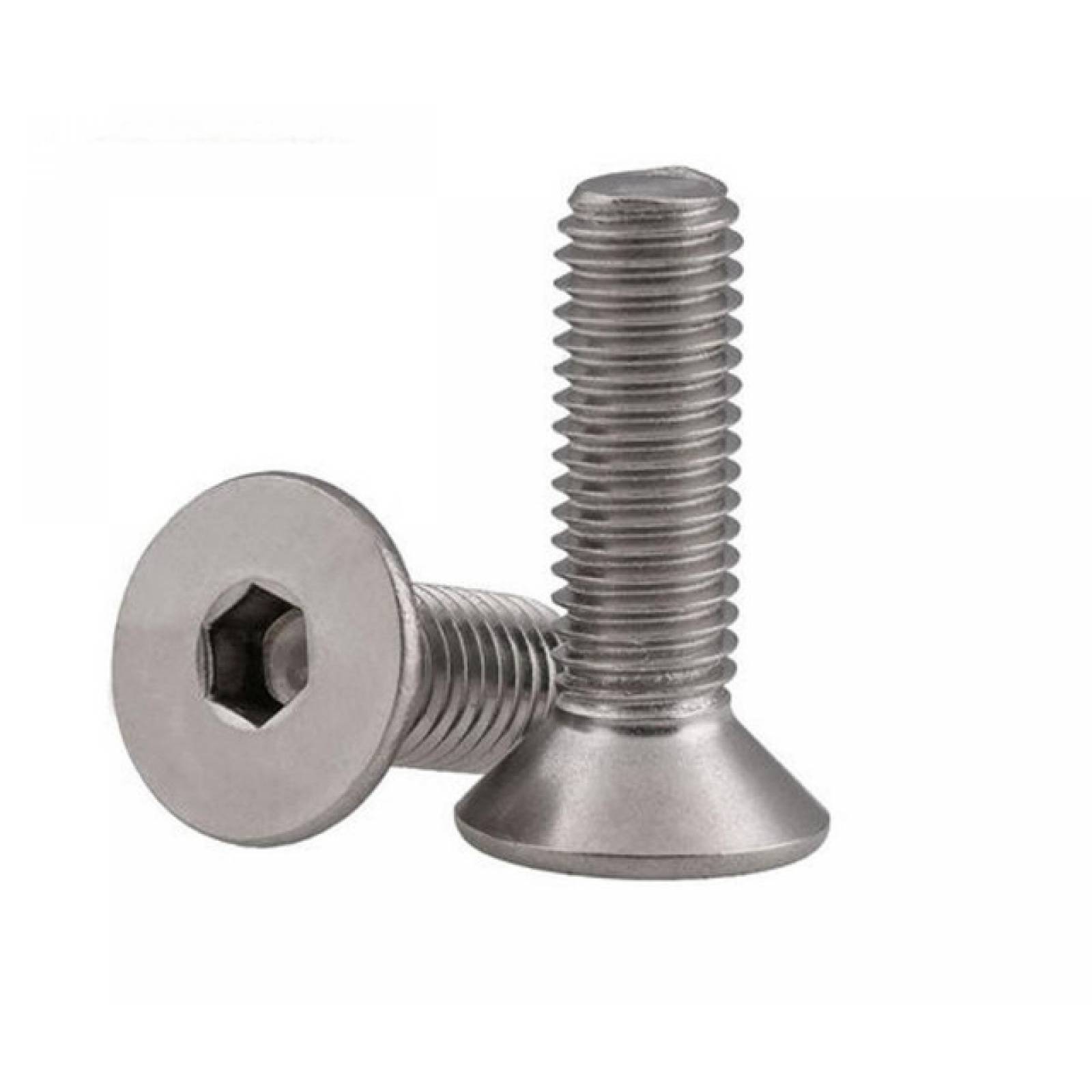 M8 X 25 Mm Tornillo Allen Cabeza Plana Inox.