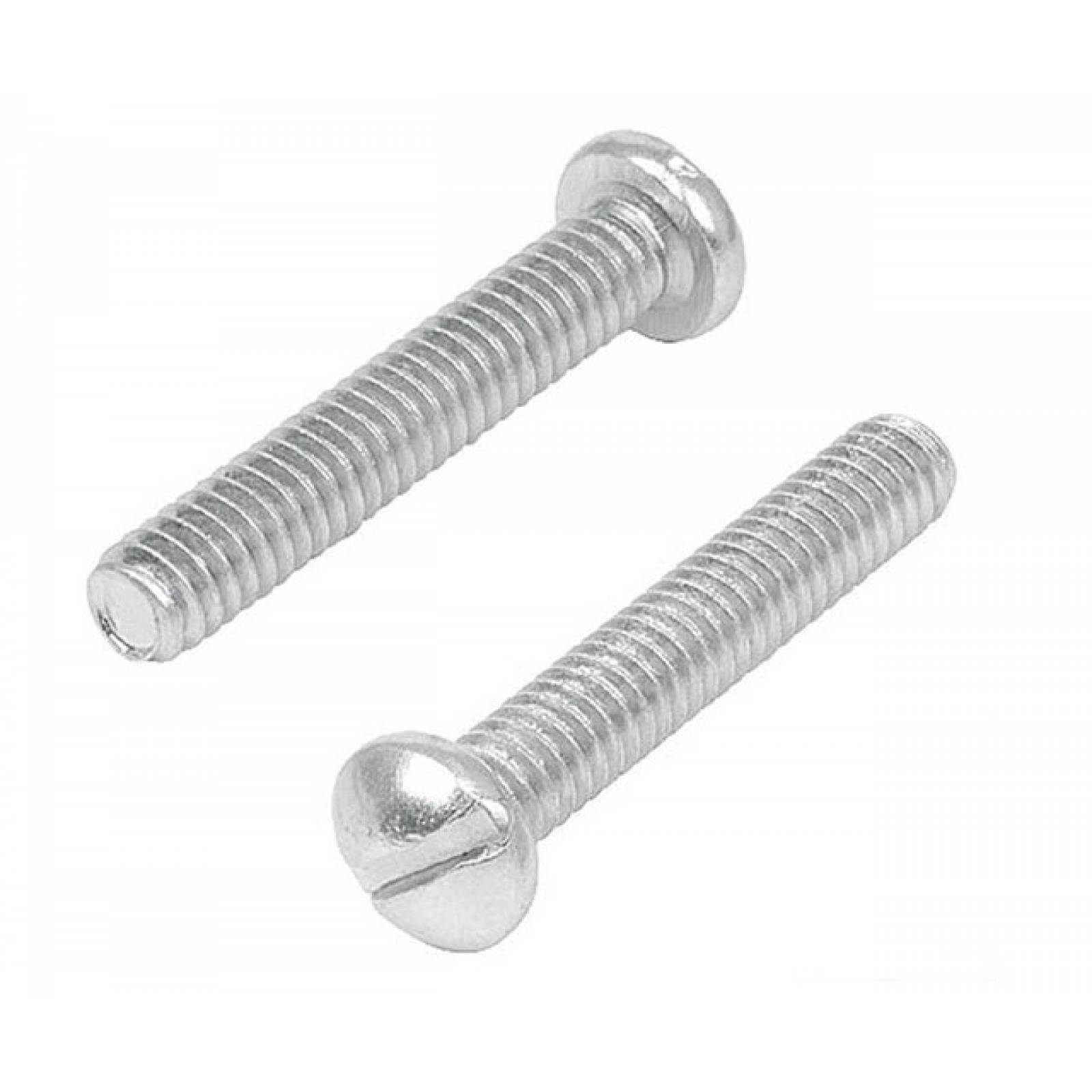 3/8" X 1 3/4" Tornillo Estufa Cabeza Bola Ranurado