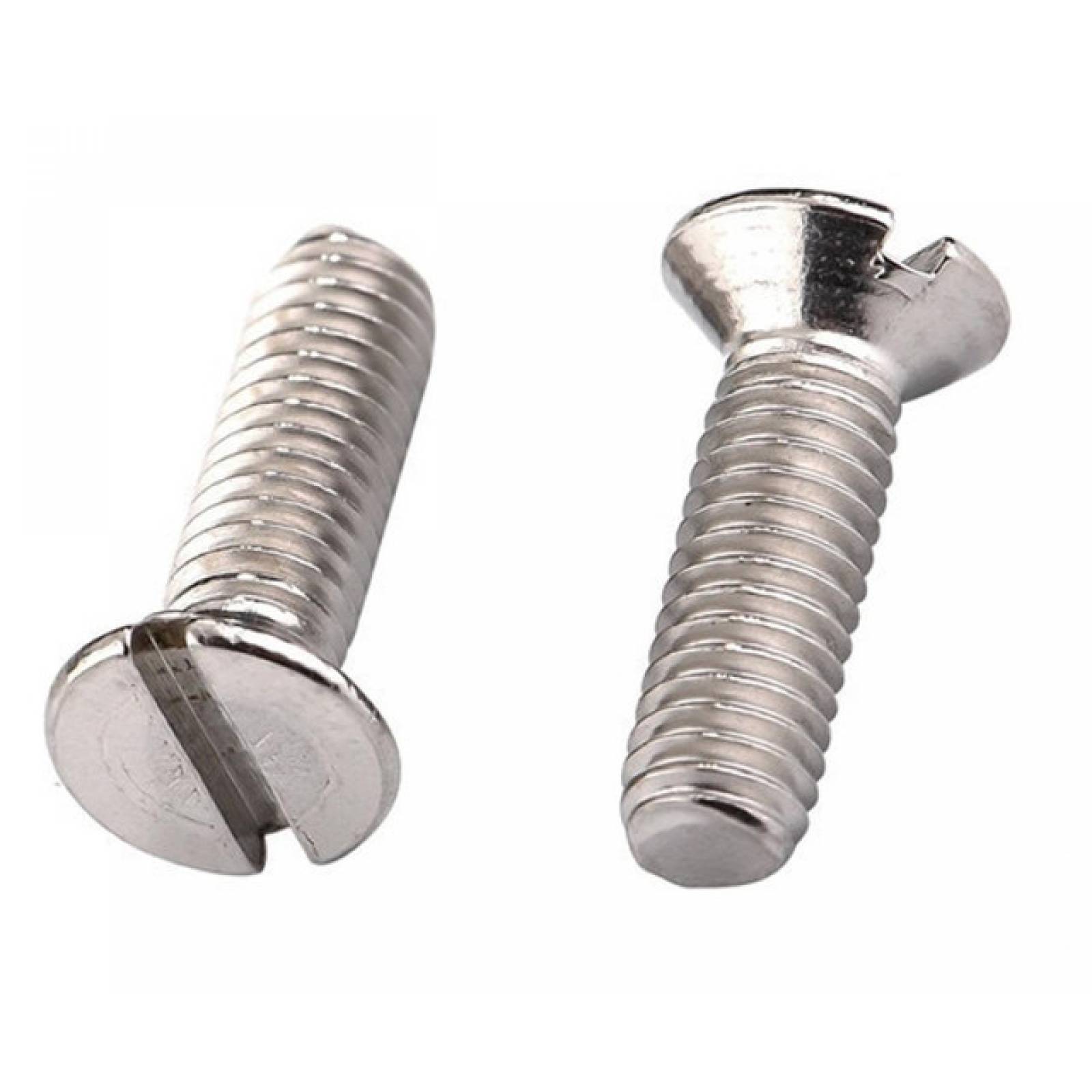 3/8" X 2" Tornillo Estufa Cabeza Plana Ranurado