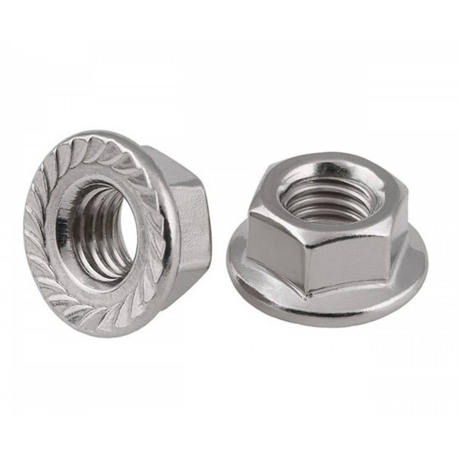 NC 1/4" Tuerca Hex. Flange Estandar