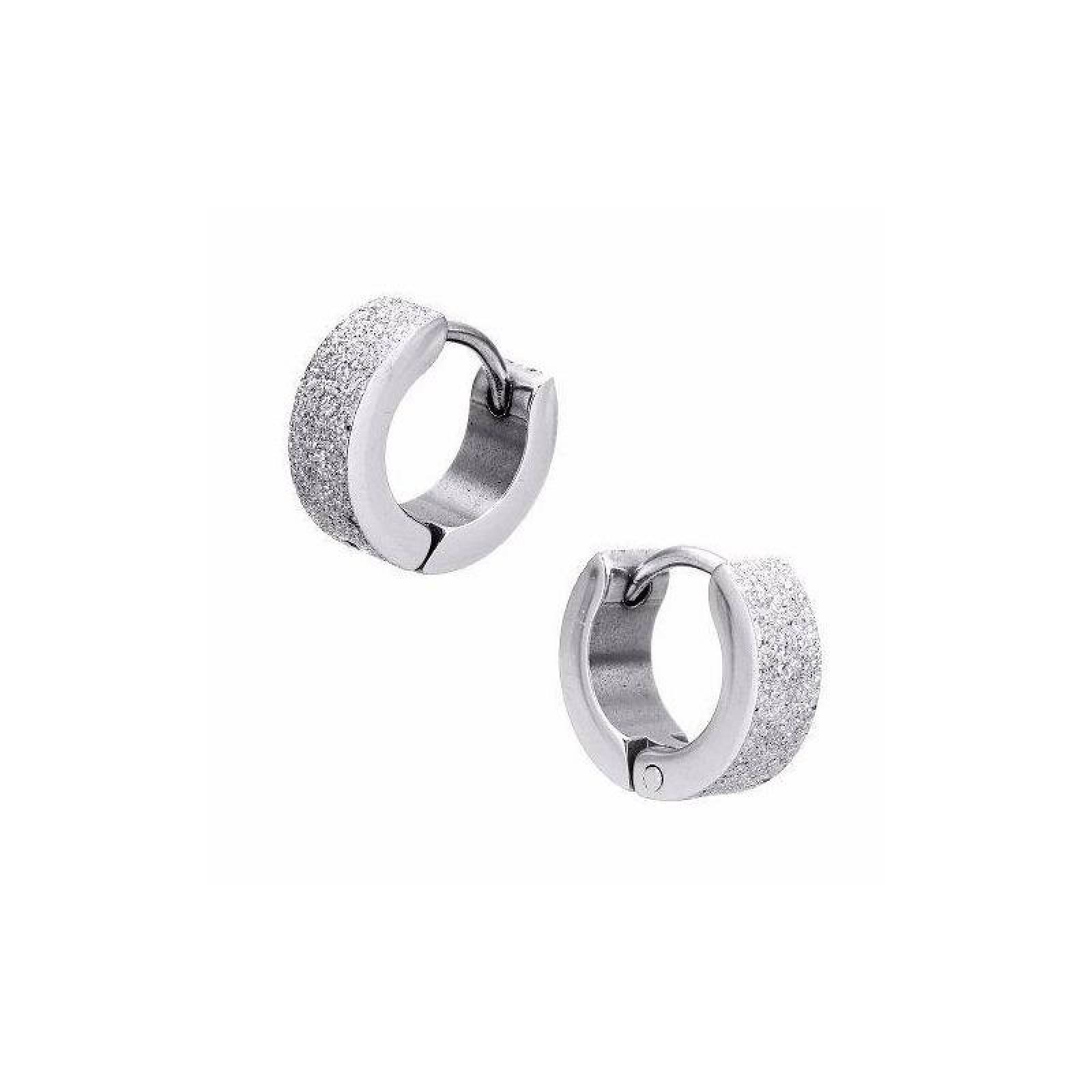 Joya Aretes Broquel Huggies Plateado Azucarado Acero Para Bebe
