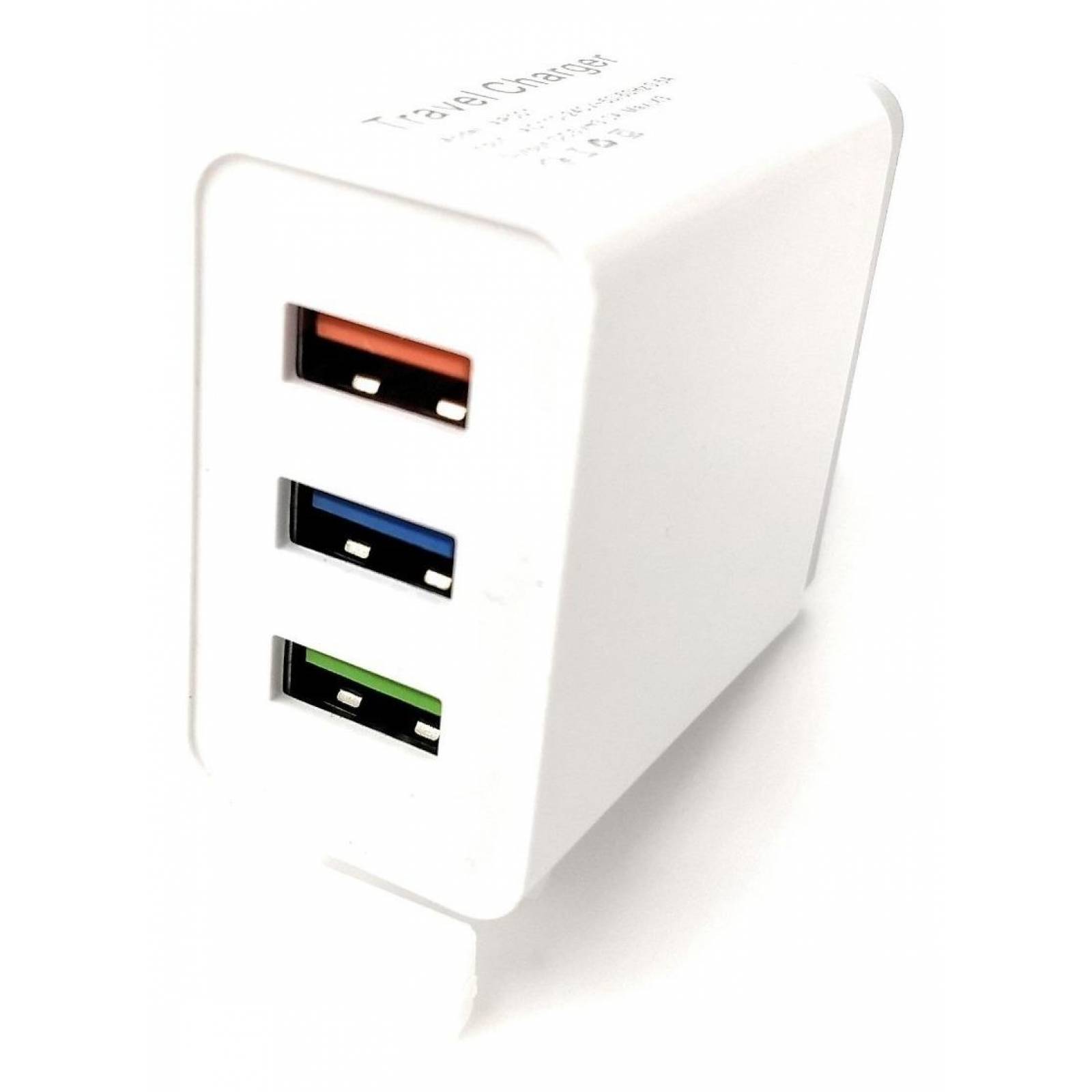 Cargador Rapido Usb 3 Puertos 2.4a 1.8a 1.5a Accesorio
