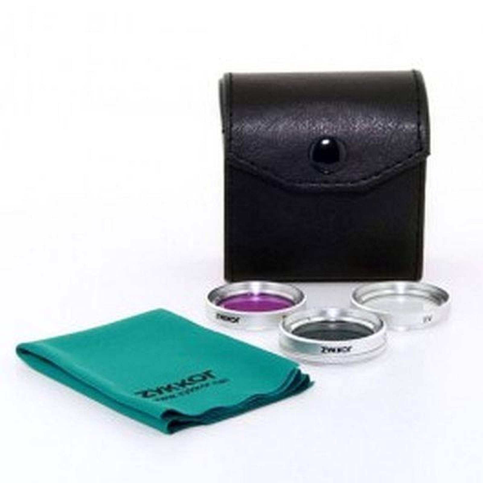 Kit De Filtros 30mm Cpl Uv Fld Filter Con Estuche Negro Fotografia