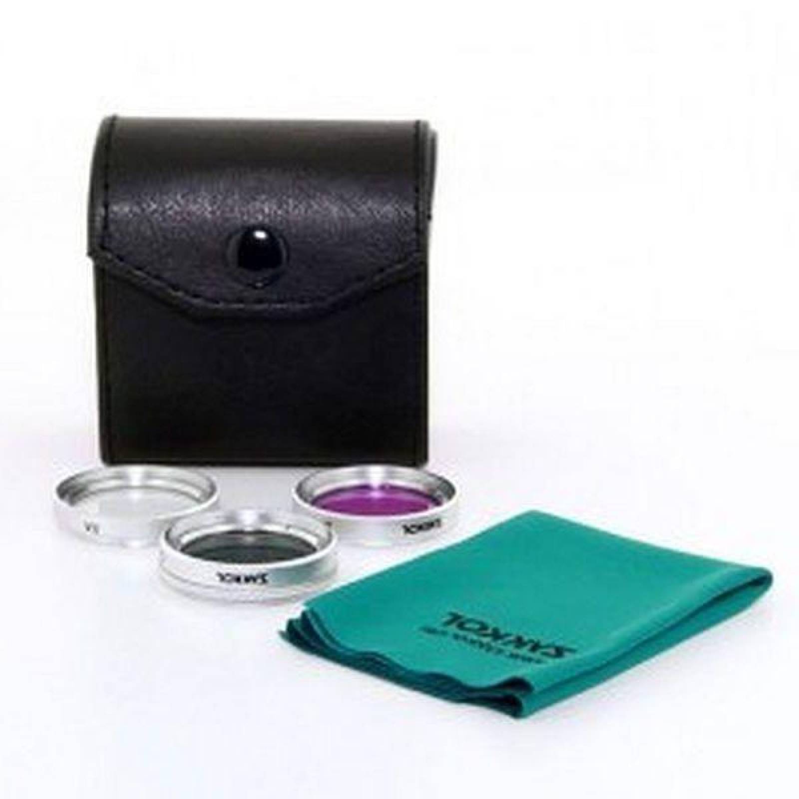 Kit De Filtros 30mm Cpl Uv Fld Filter Con Estuche Negro Fotografia